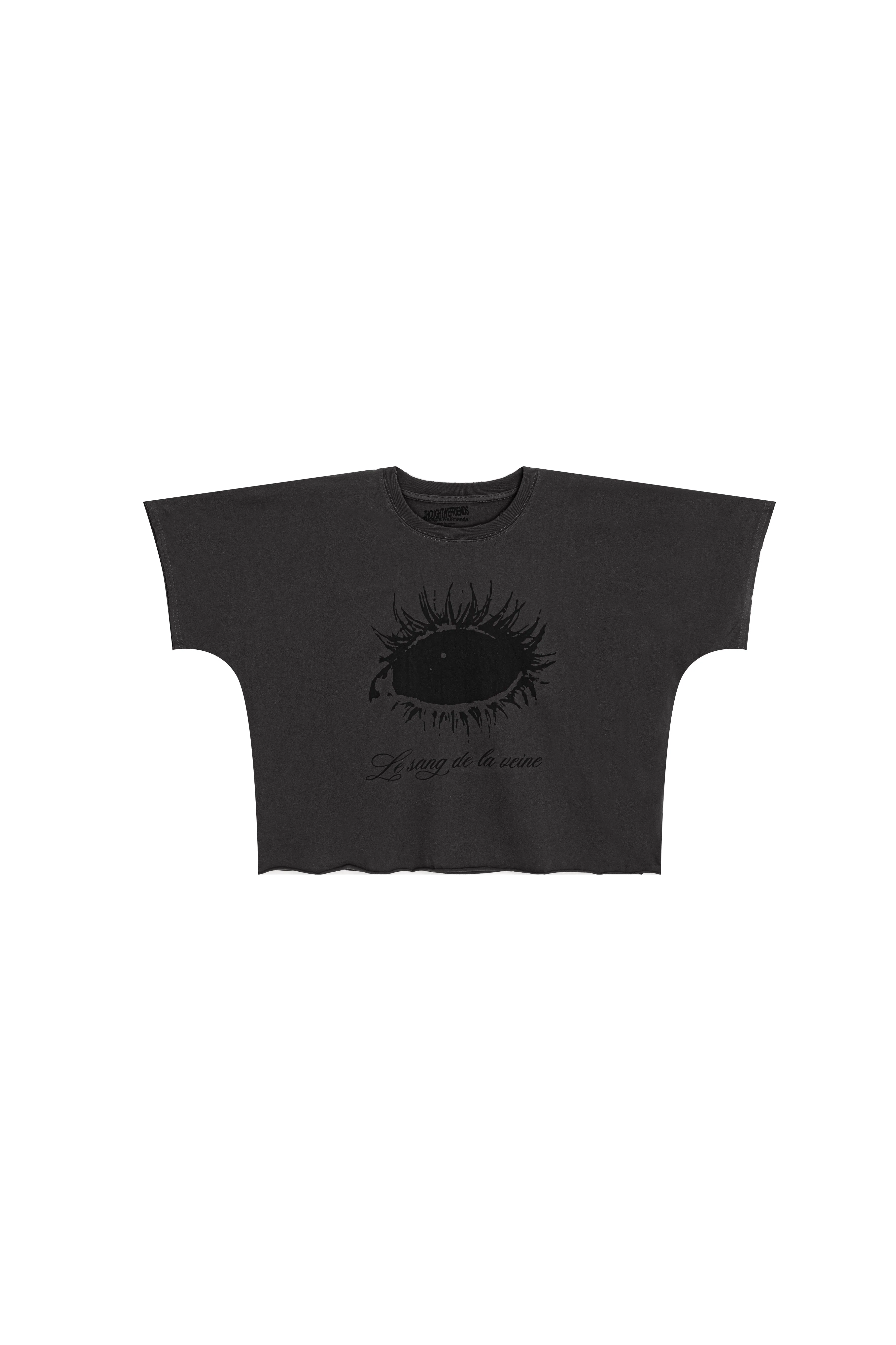 Julien Eye Loose T-shirt in Dark Grey - Image 5