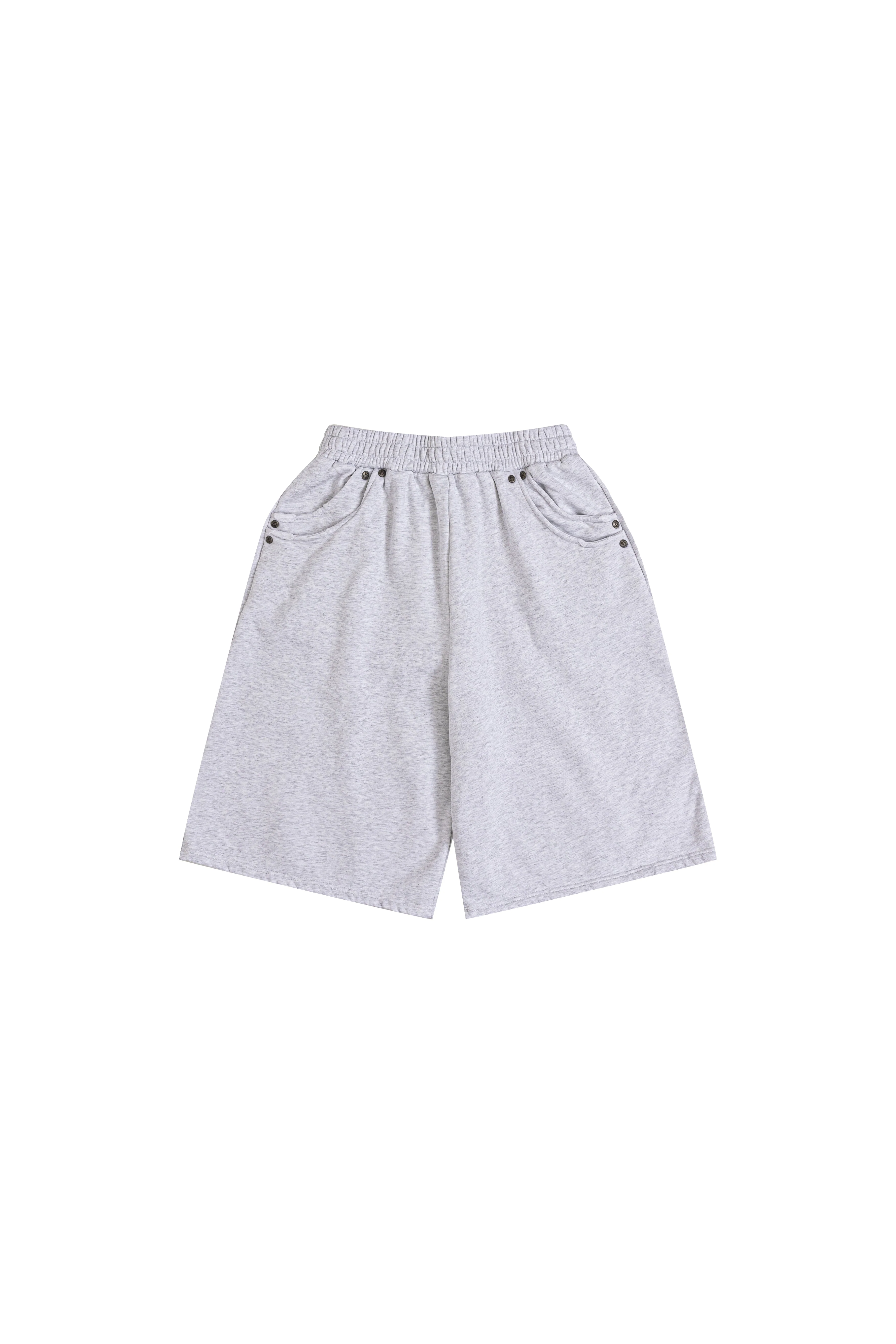 Junoa Printed Sweat Shorts in Light Grey - Image 10