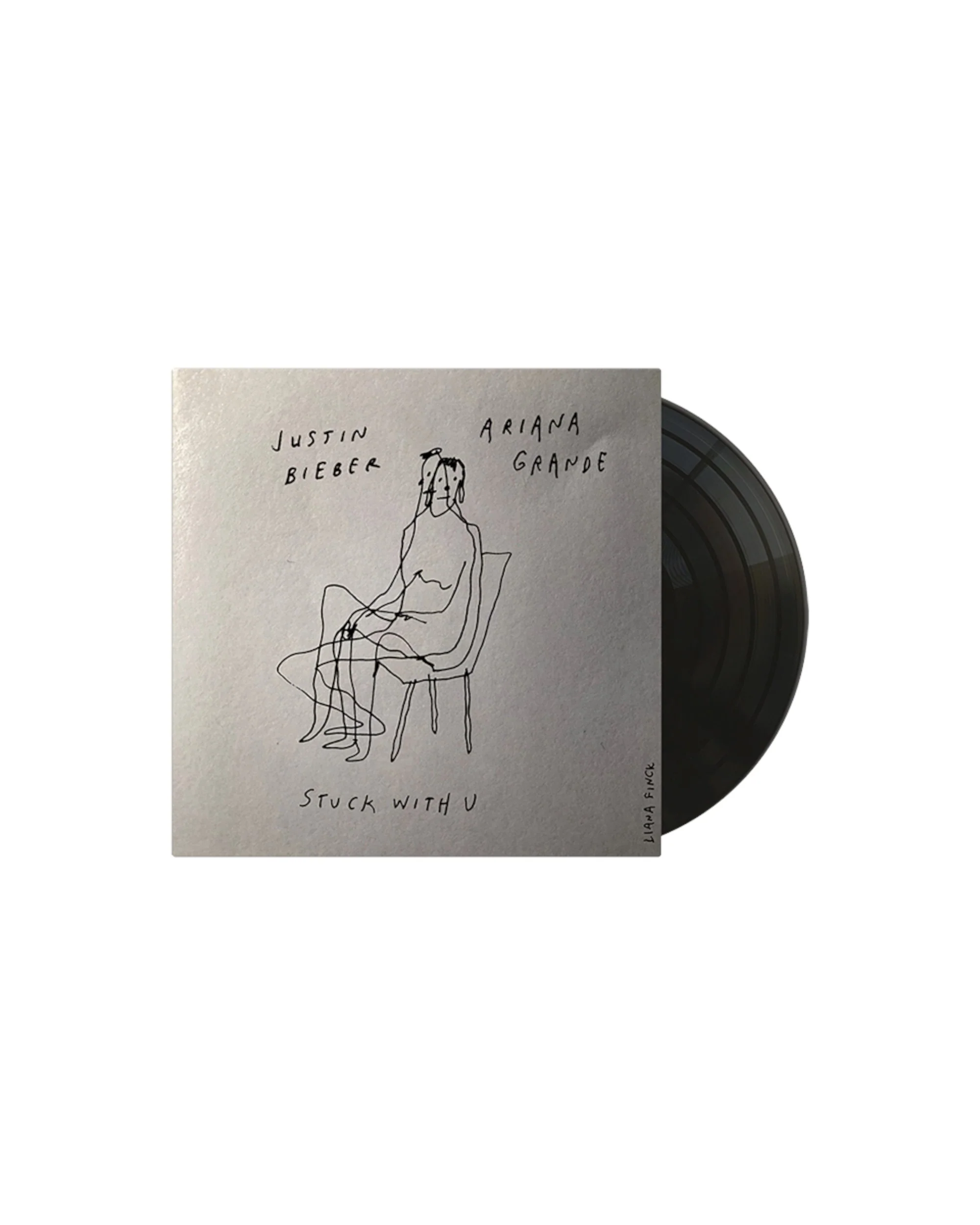 Justin Bieber: Stuck with U Alternate Cover Seated 7" Vinyl