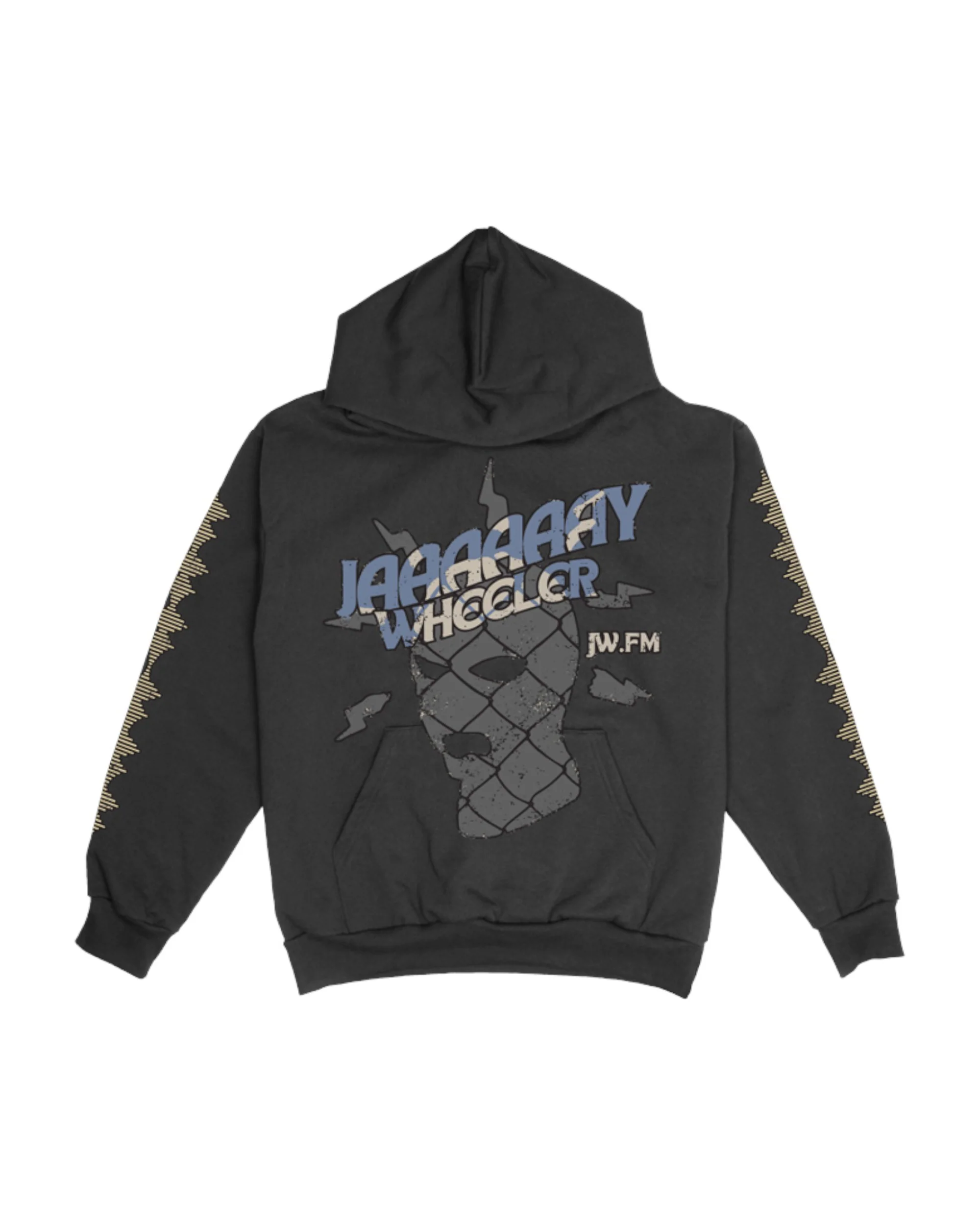 JW.FM Vintage Black Hoodie