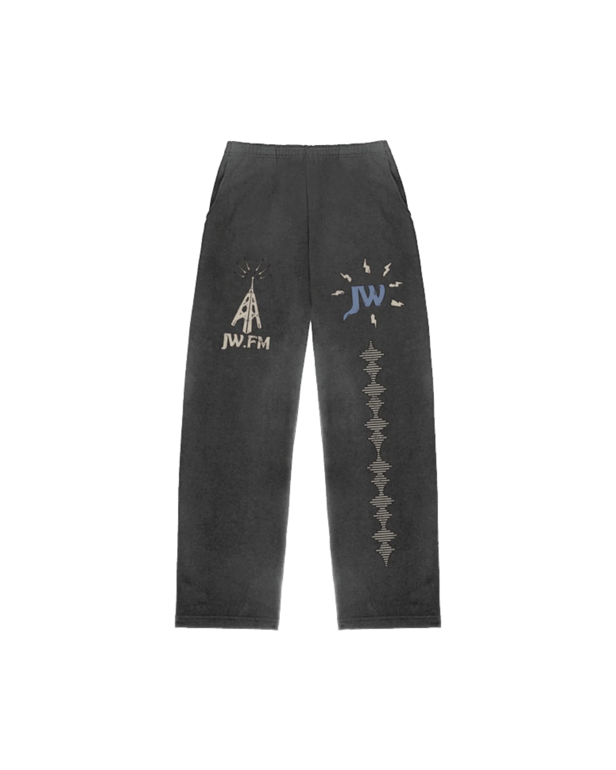 JW.FM Vintage Black Sweatpants