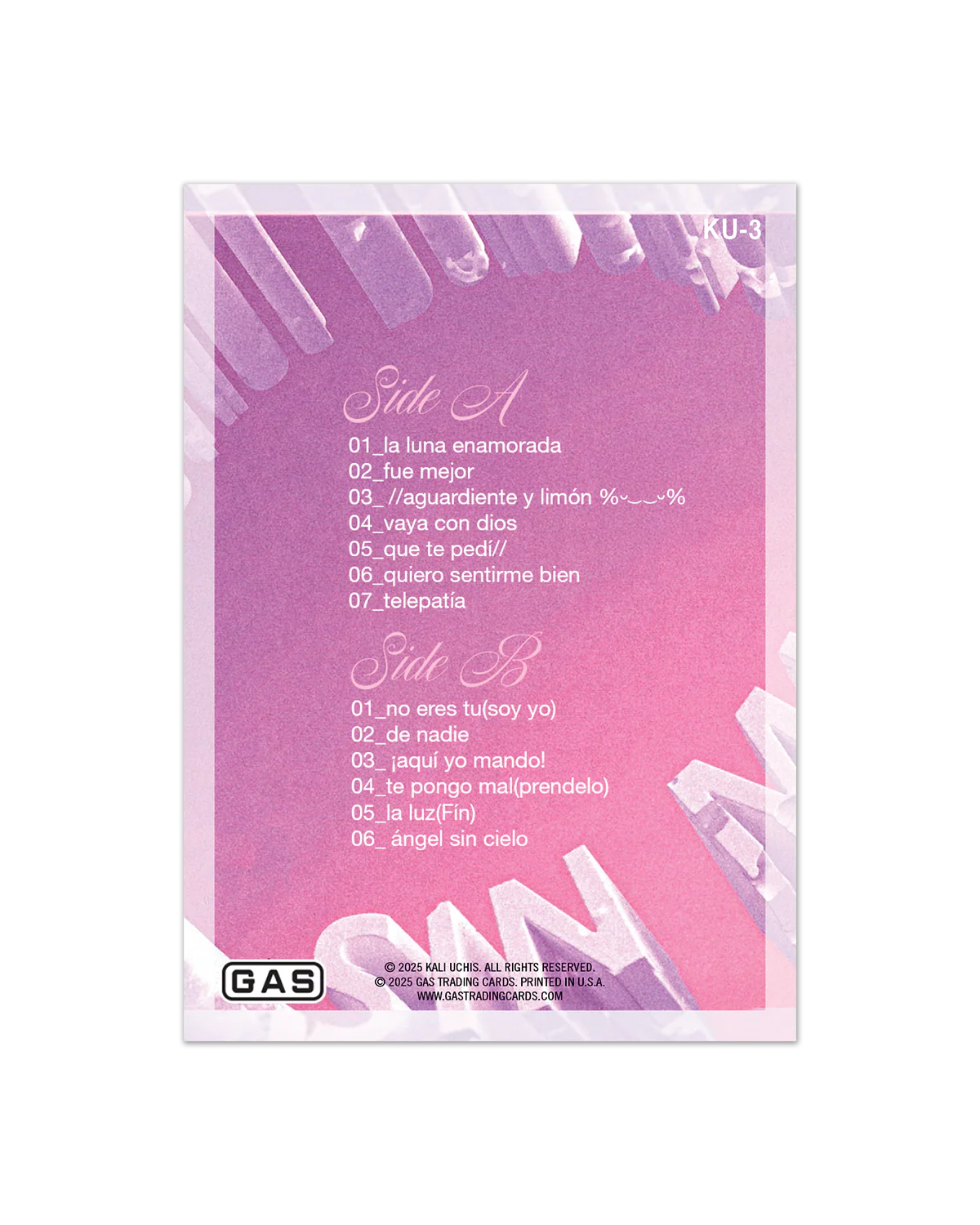 Kali Uchis x GAS 6-Trading Cards Set - Image 8