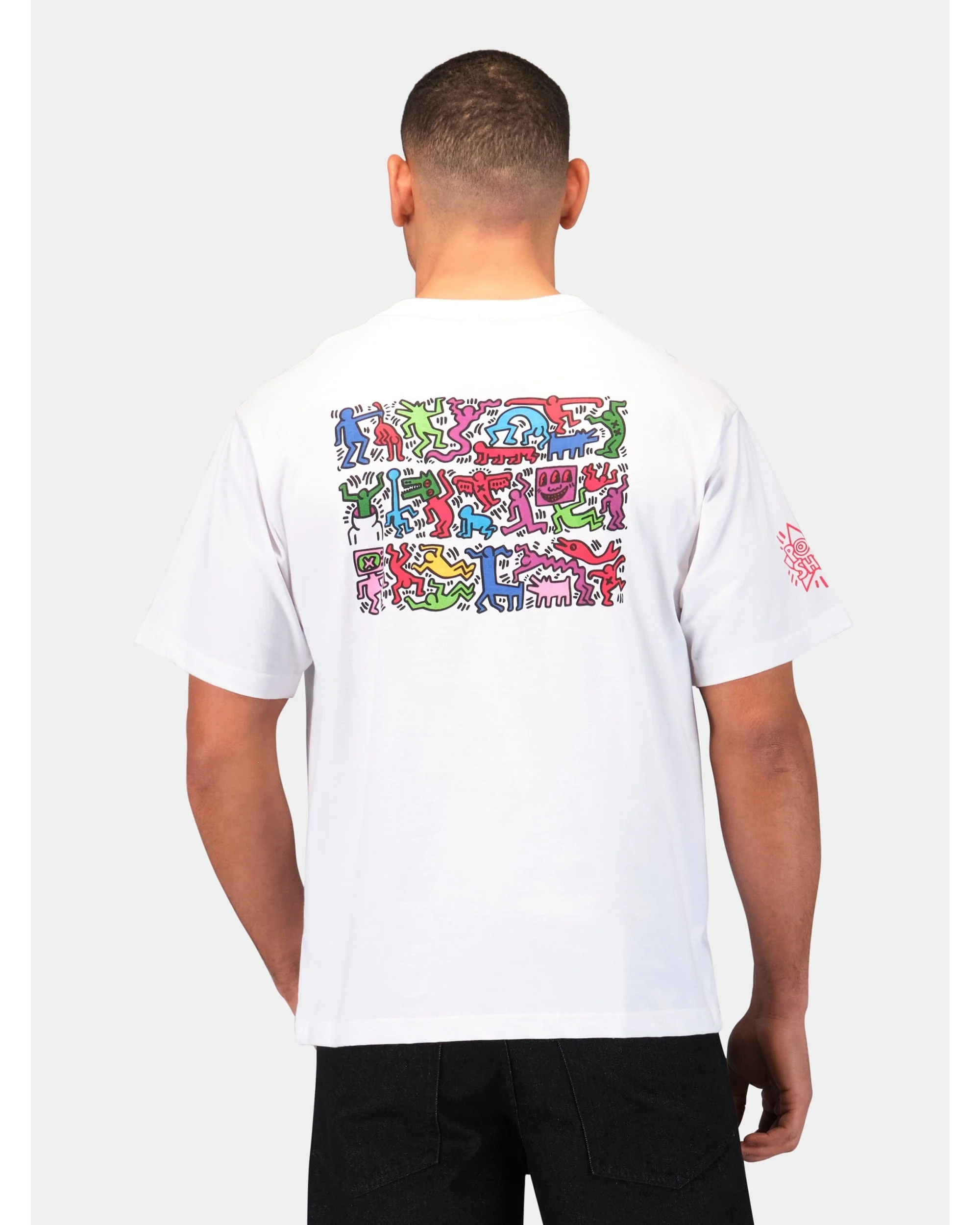 KEITH HARING X ALPHA GRAPHIC TEE "HEART MAN" - Image 12
