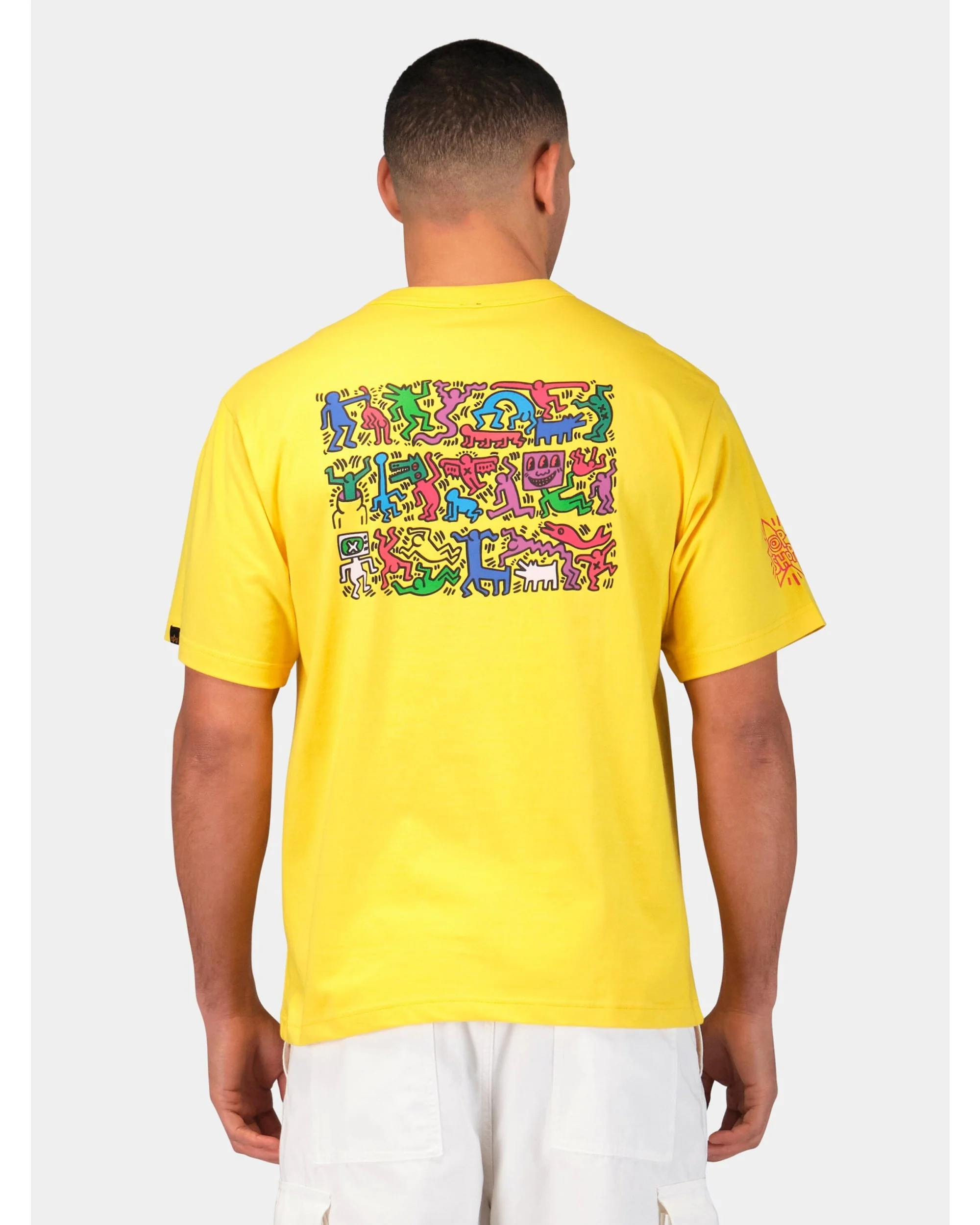 KEITH HARING X ALPHA GRAPHIC TEE "HEART MAN" - Image 6