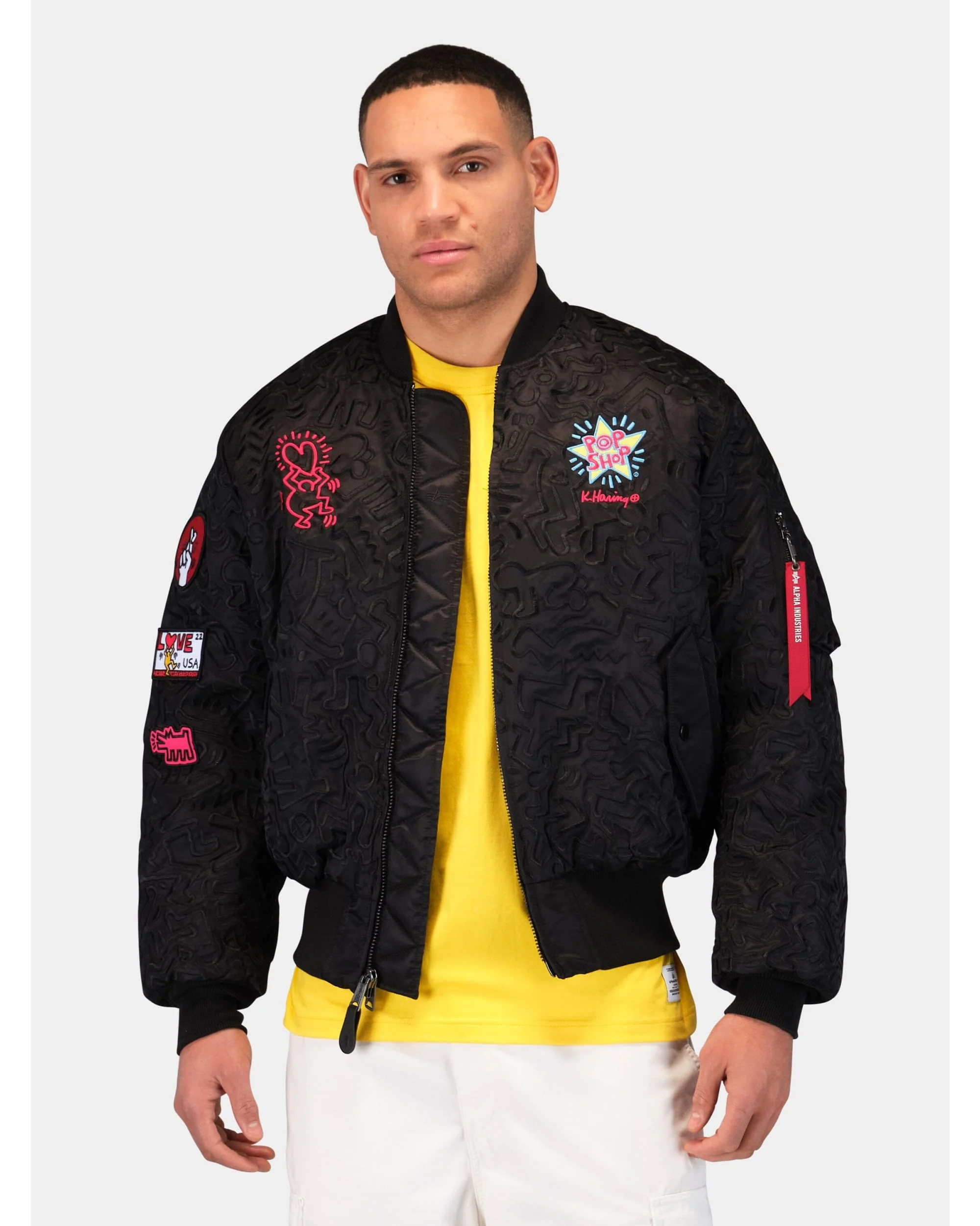 KEITH HARING X ALPHA MA-1 ALL OVER EMBROIDERY - Image 3