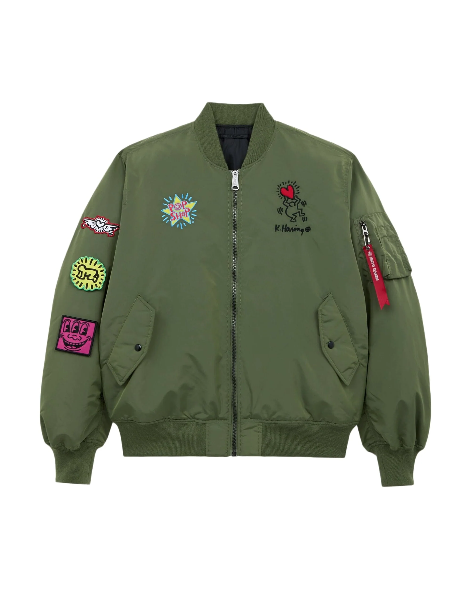 KEITH HARING X ALPHA MA-1 ALL REVERSIBLE