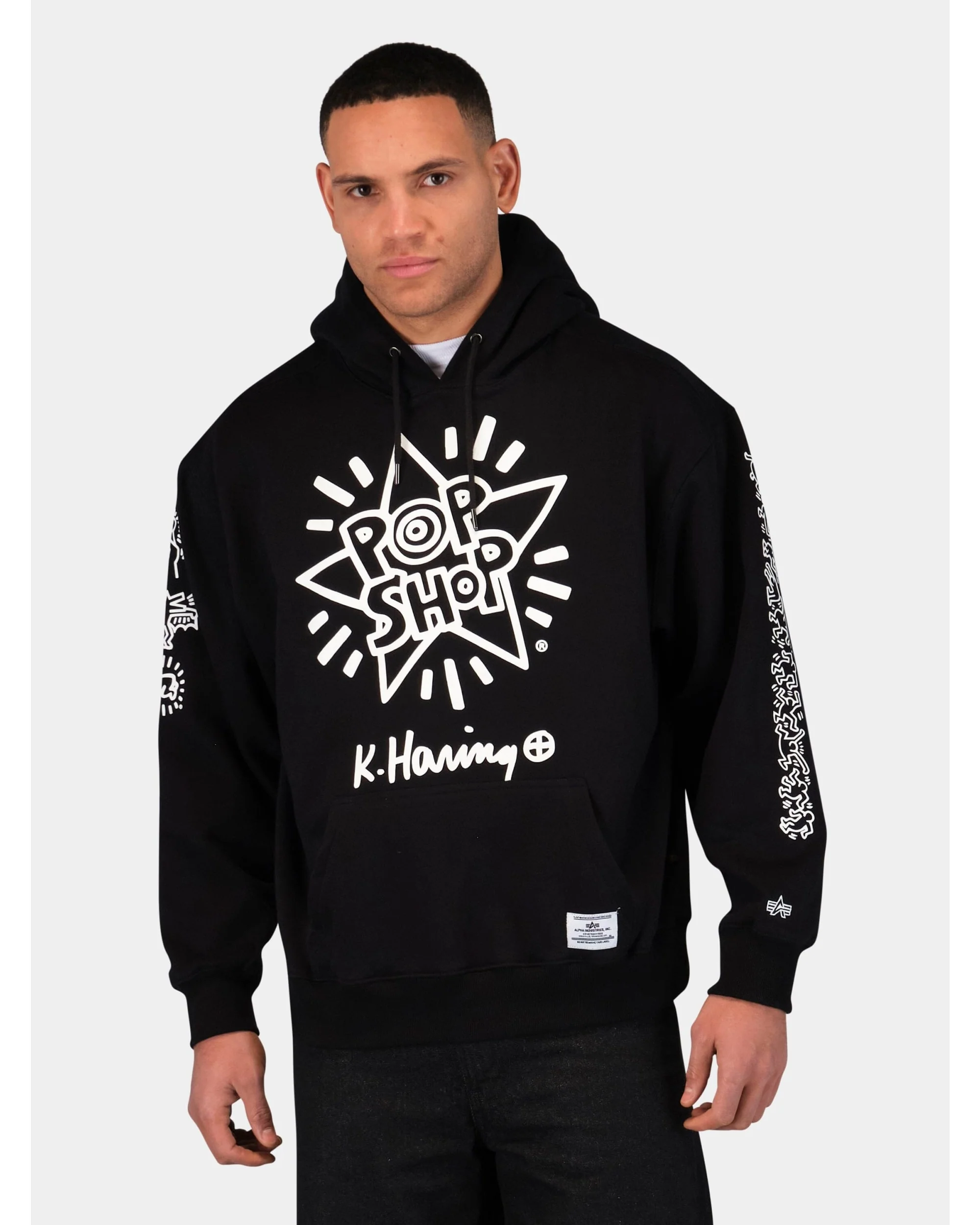 KEITH HARING X ALPHA NEW YORK GRAPHIC HOODIE - Image 3