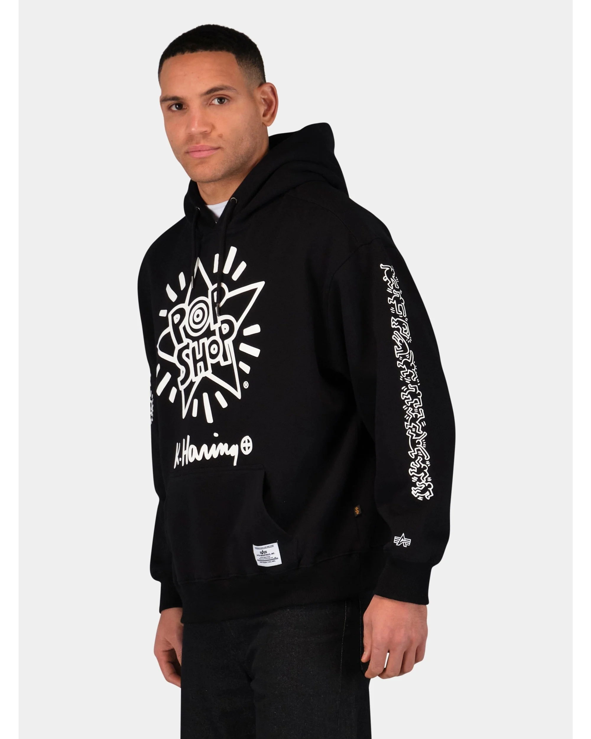 KEITH HARING X ALPHA NEW YORK GRAPHIC HOODIE - Image 4