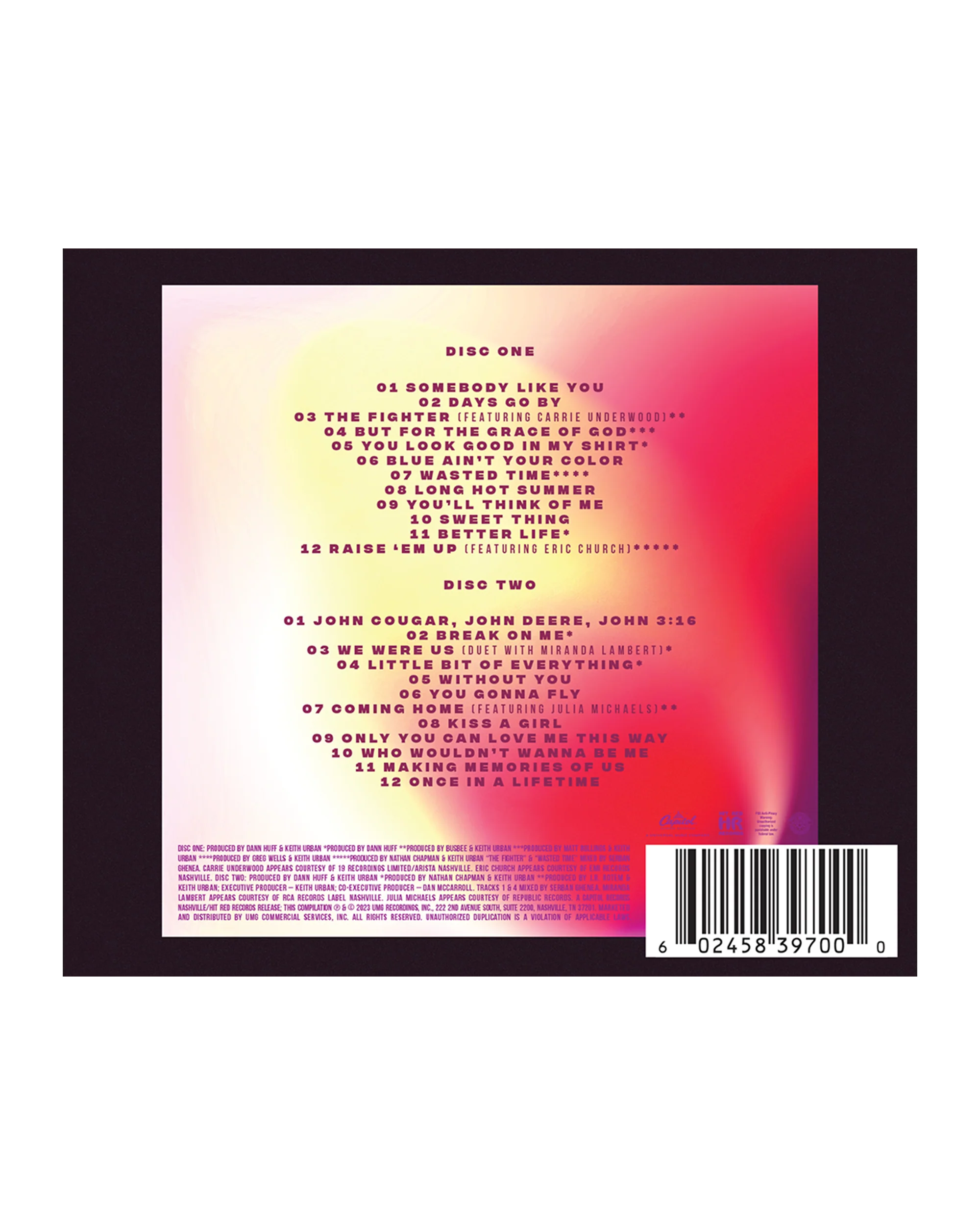 Keith Urban - #1’s Volumes 1 & 2 (2-CD Set) - Image 2