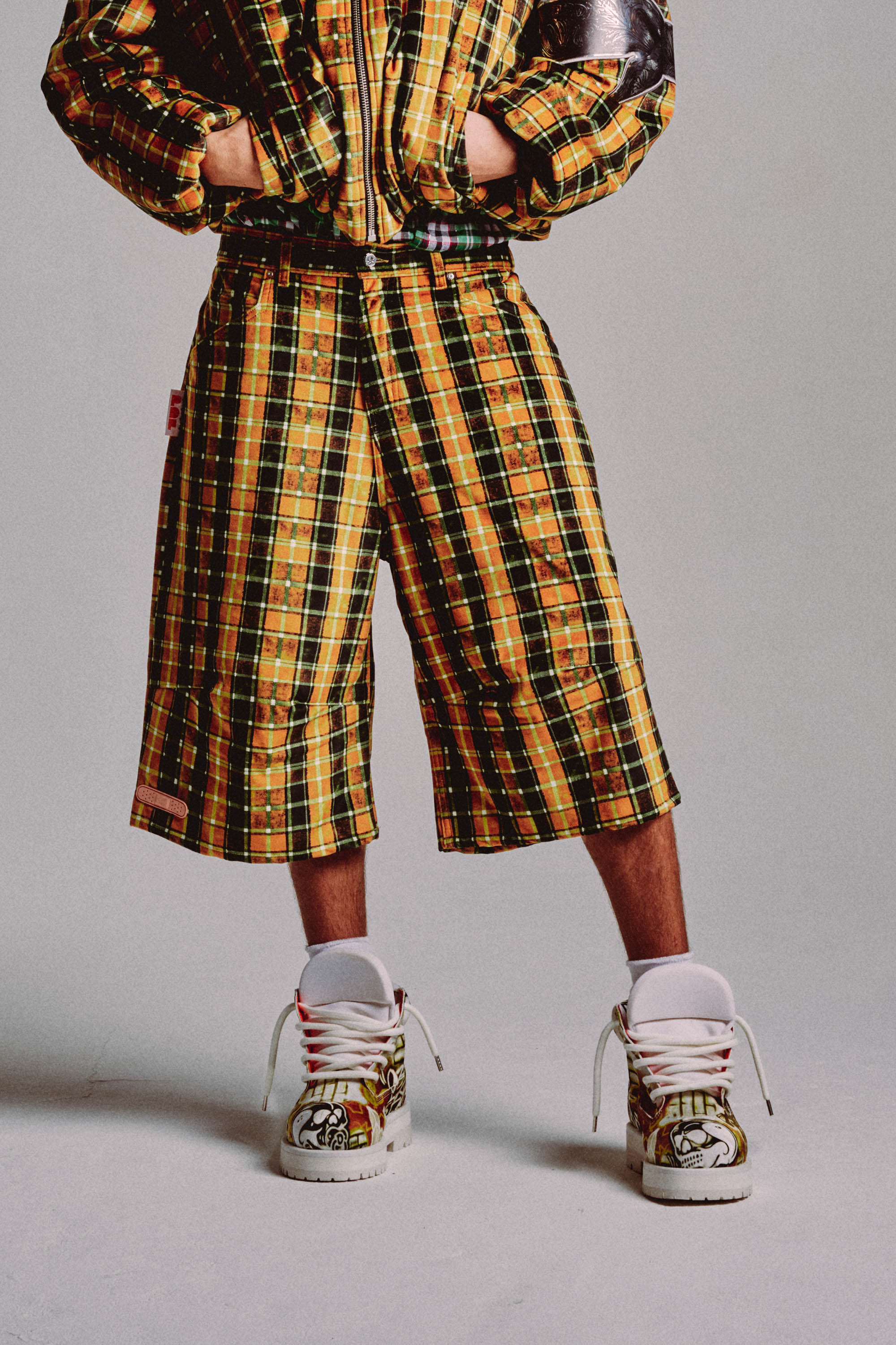 Knee Short - Yellow Check - Image 5