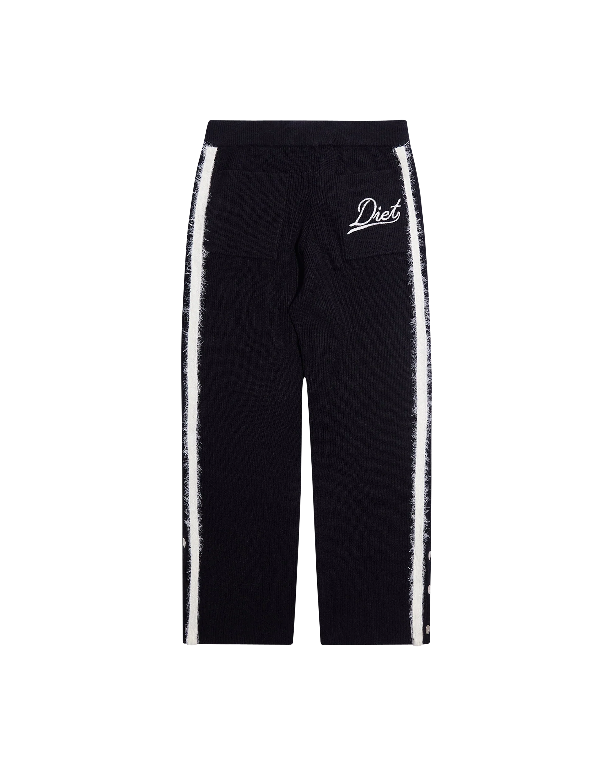 Knit Mohair Trackpant - Black/White - Image 2