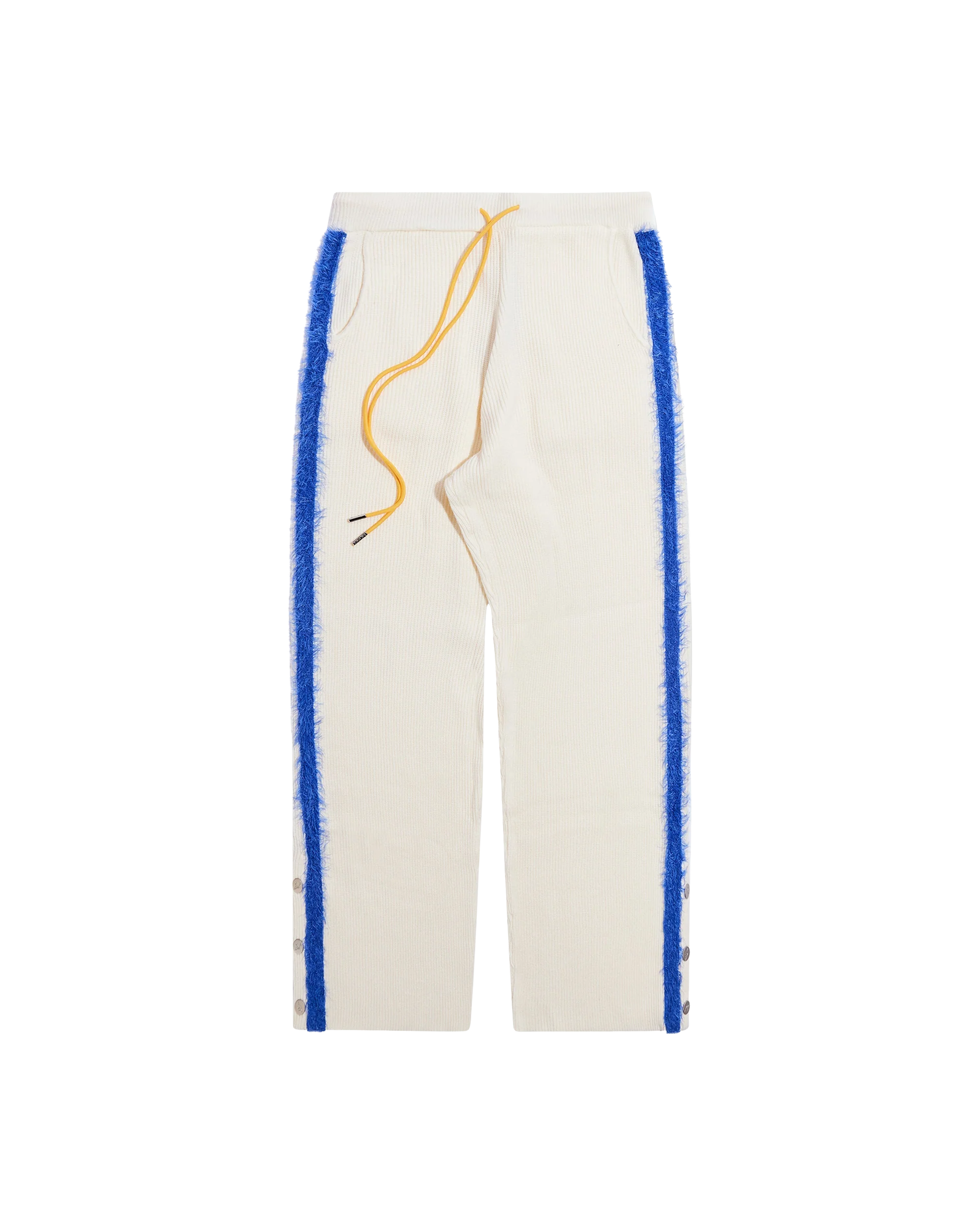 Knit Mohair Trackpant - Cream/Blue