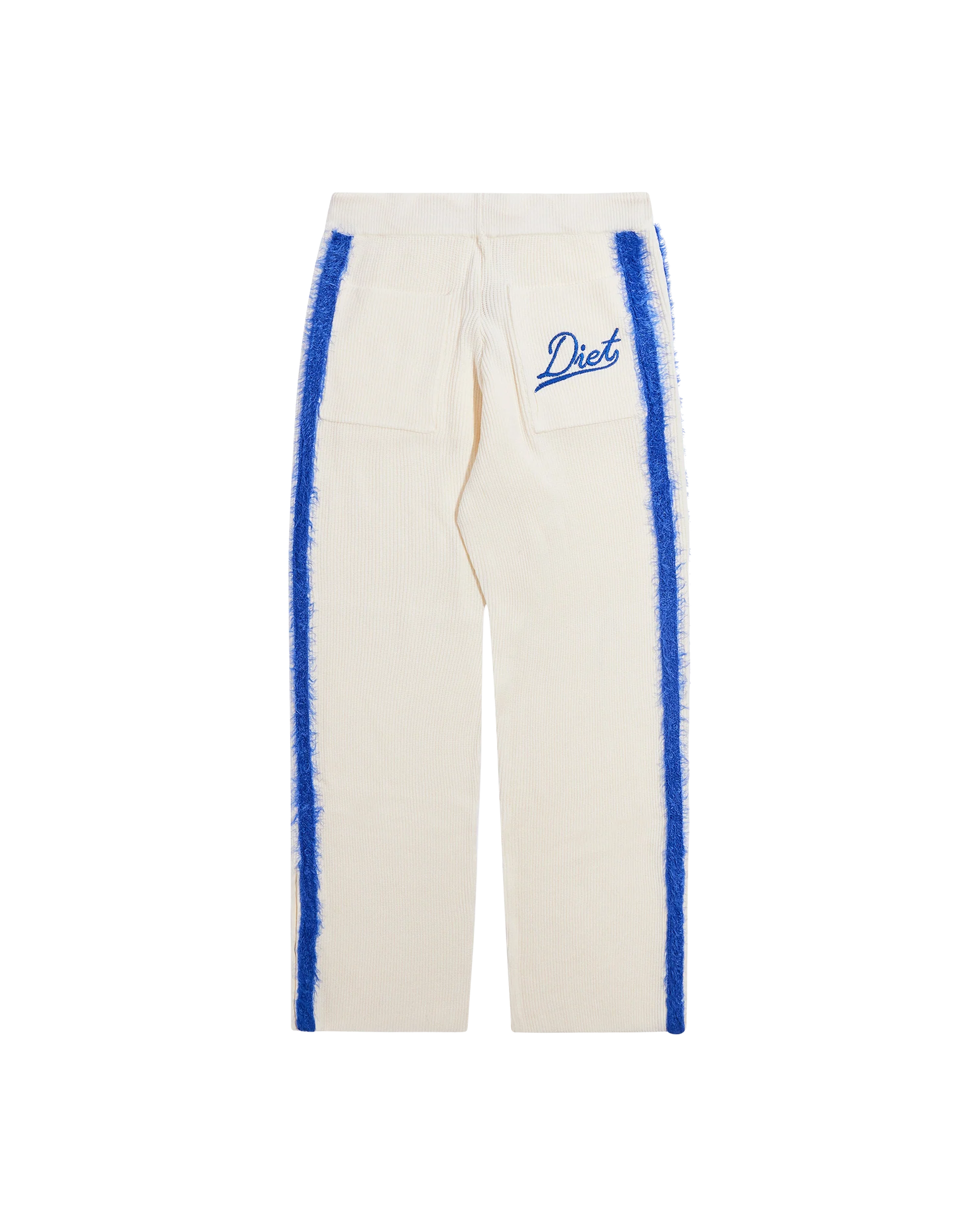 Knit Mohair Trackpant - Cream/Blue - Image 2