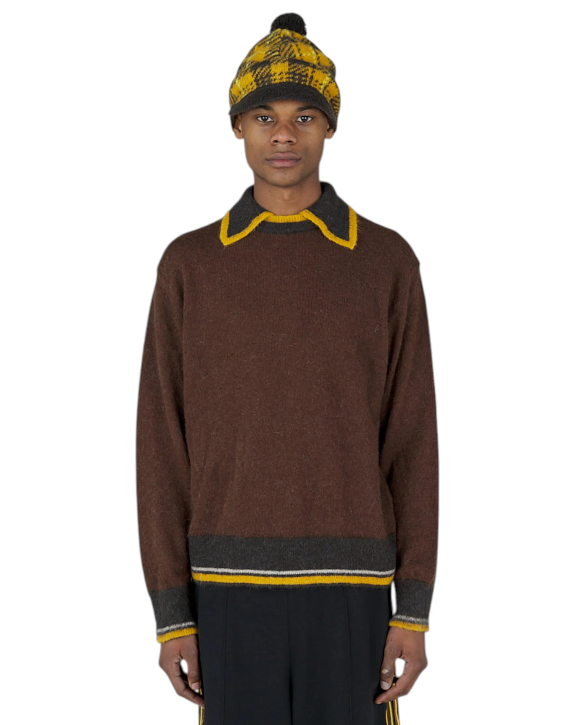 KNITTED COLLAR JUMPER- ANNIVERSARY GOLD - Image 3