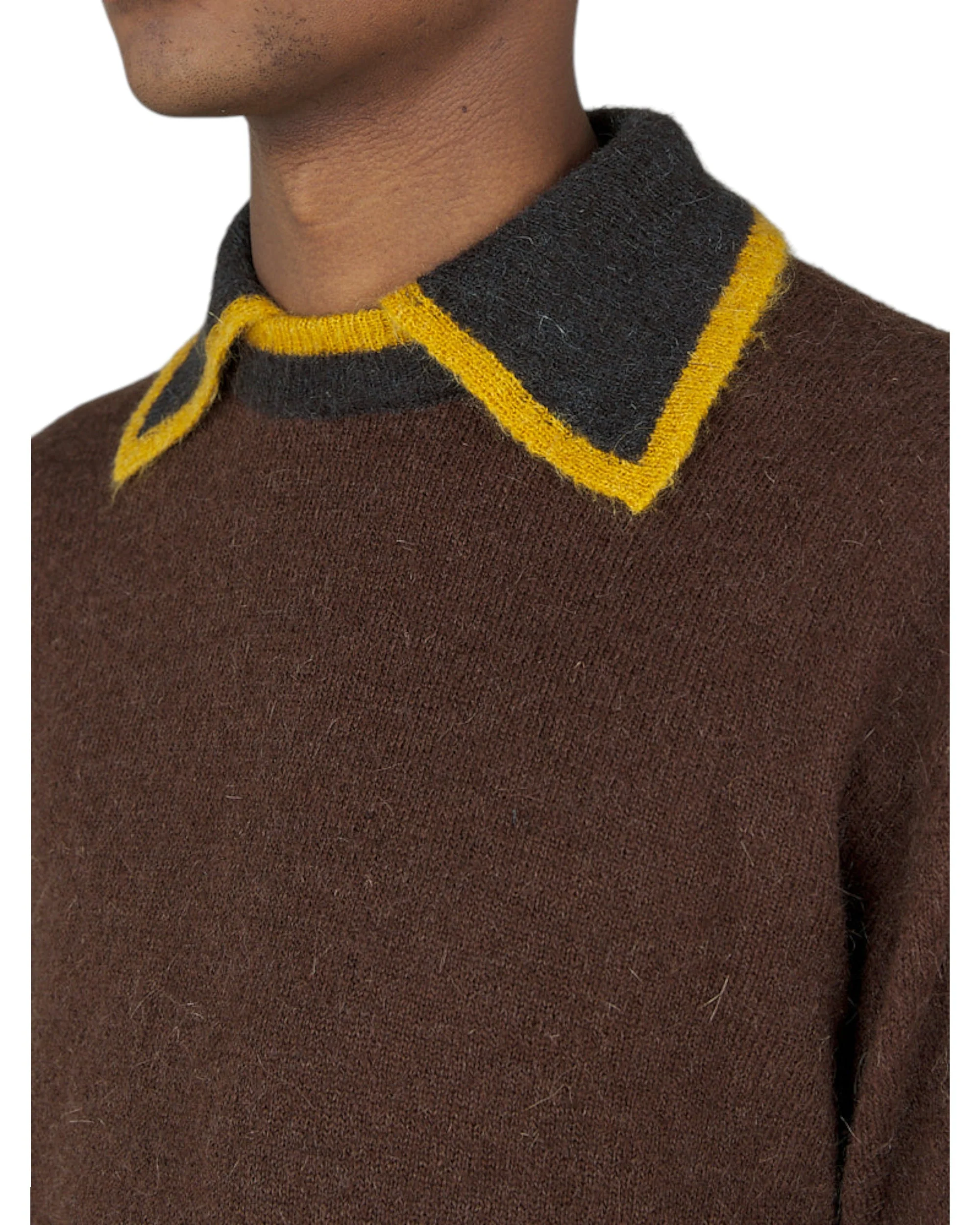 KNITTED COLLAR JUMPER- ANNIVERSARY GOLD - Image 4