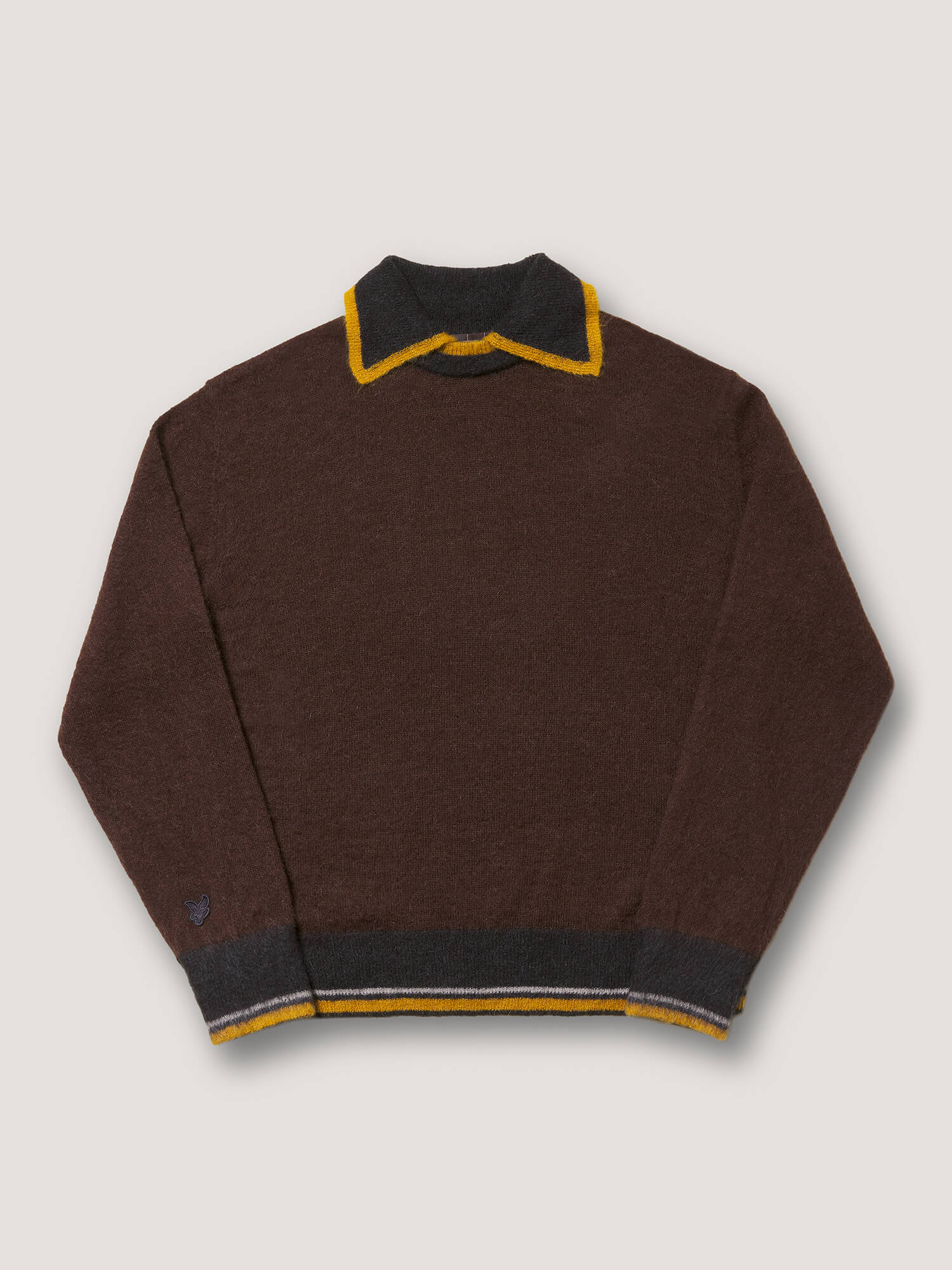 KNITTED COLLAR JUMPER- ANNIVERSARY GOLD - Image 8