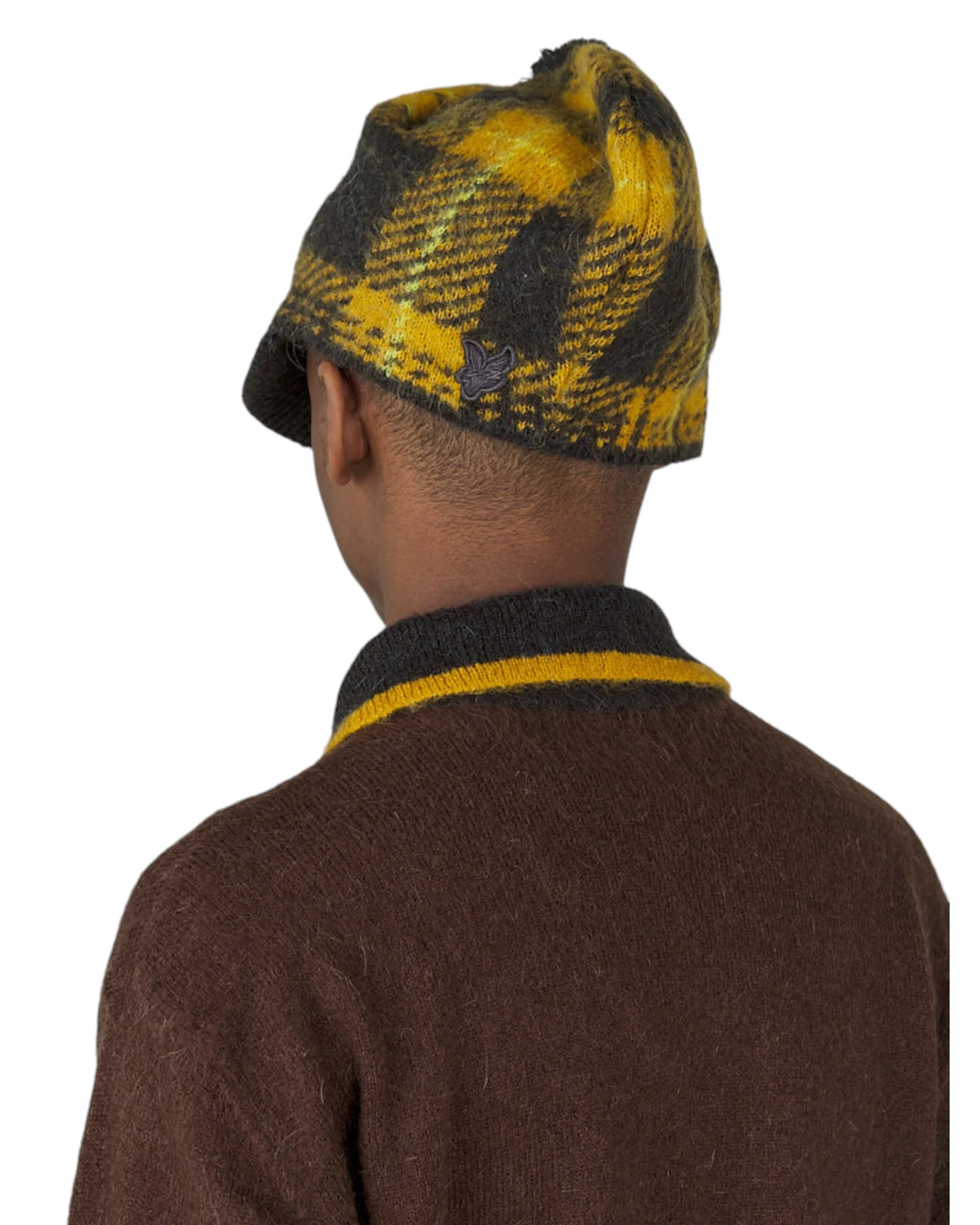 KNITTED TARTAN TAM - ANNIVERSARY GOLD - Image 3