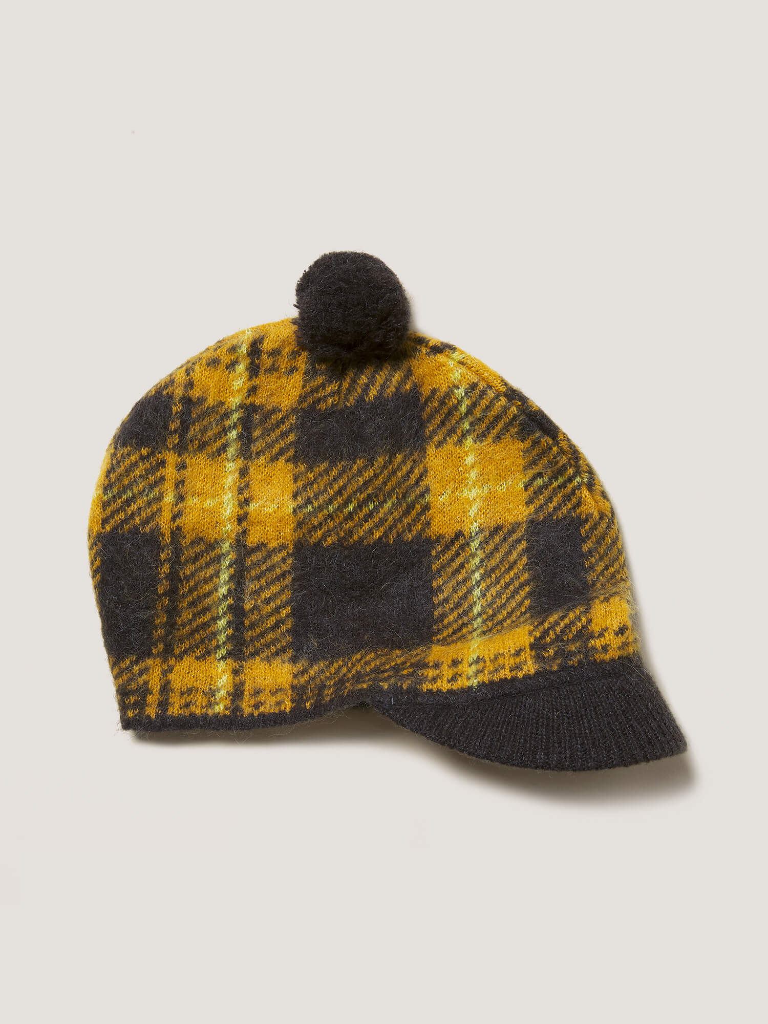 KNITTED TARTAN TAM - ANNIVERSARY GOLD - Image 4