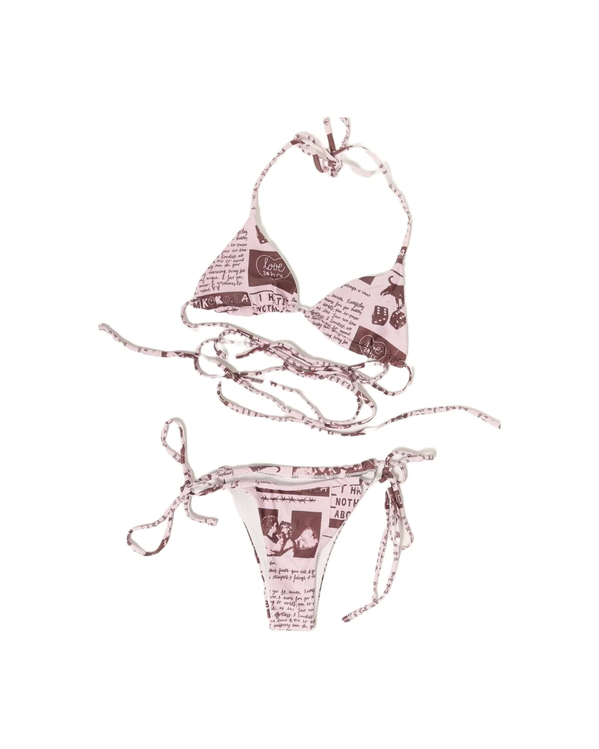 koko SWIM: Mauve Newspaper Bikini