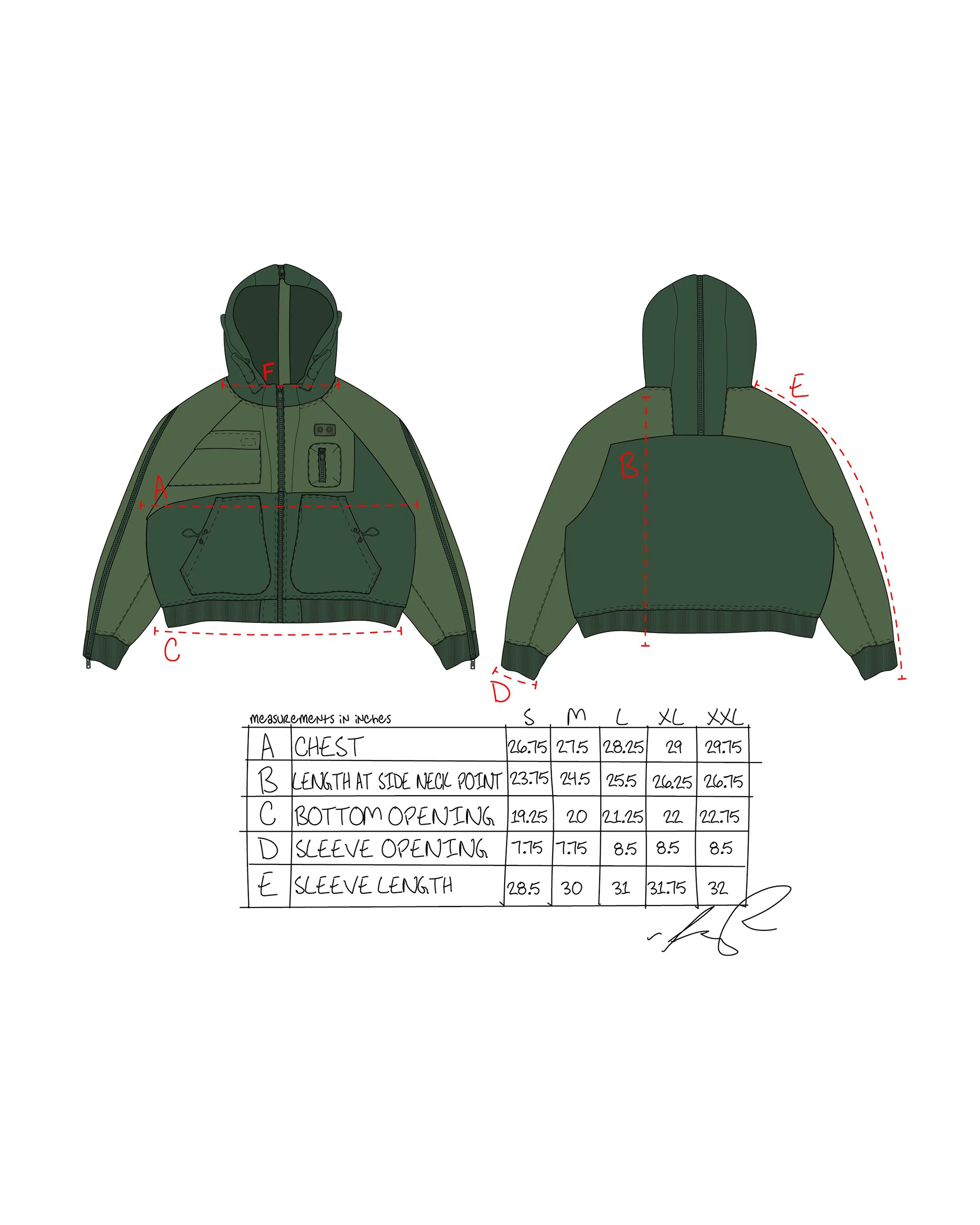 KP2144 Pilot Hoodie-PINE - Image 12