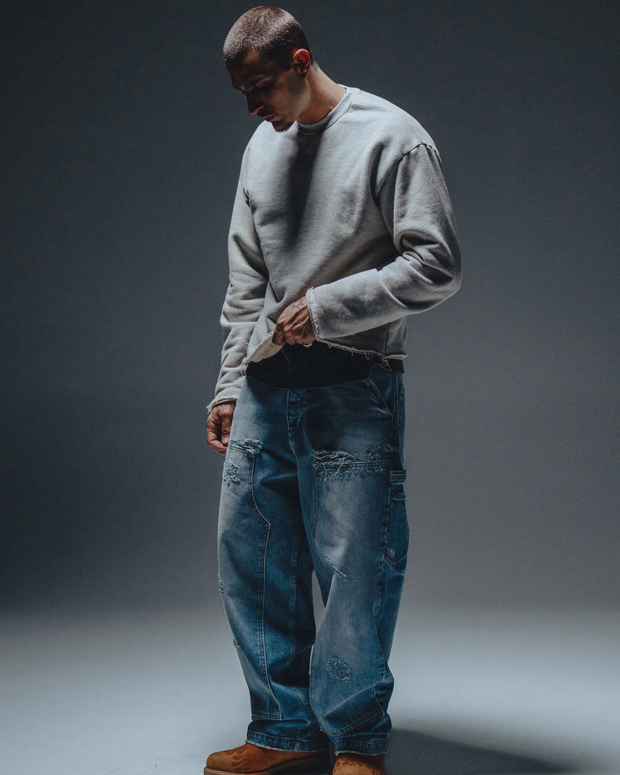 Kyoto Crewneck - Heather Grey - Image 2