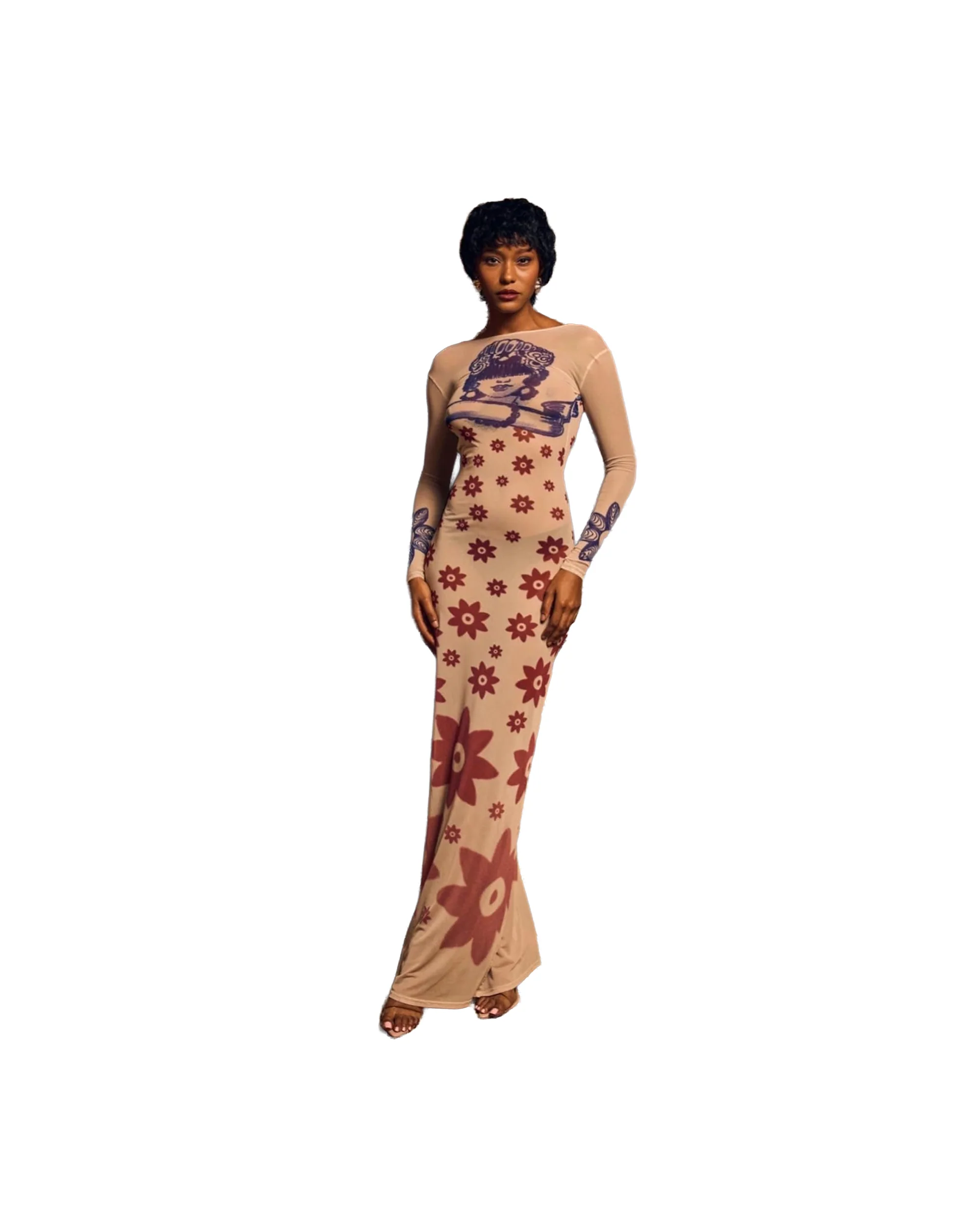 La Sirene Bodycon Maxi Dress - Pre Order