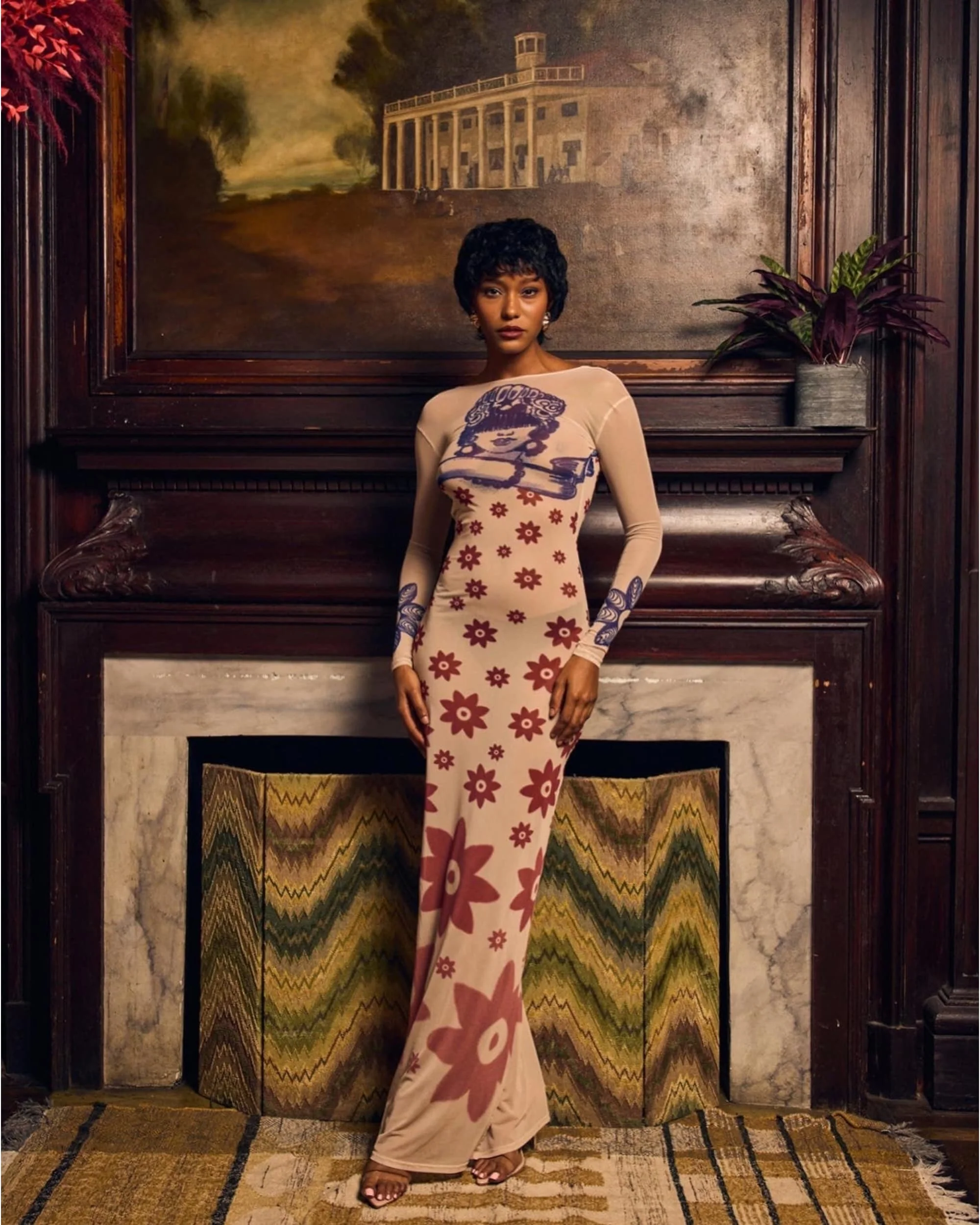 La Sirene Bodycon Maxi Dress - Pre Order - Image 2