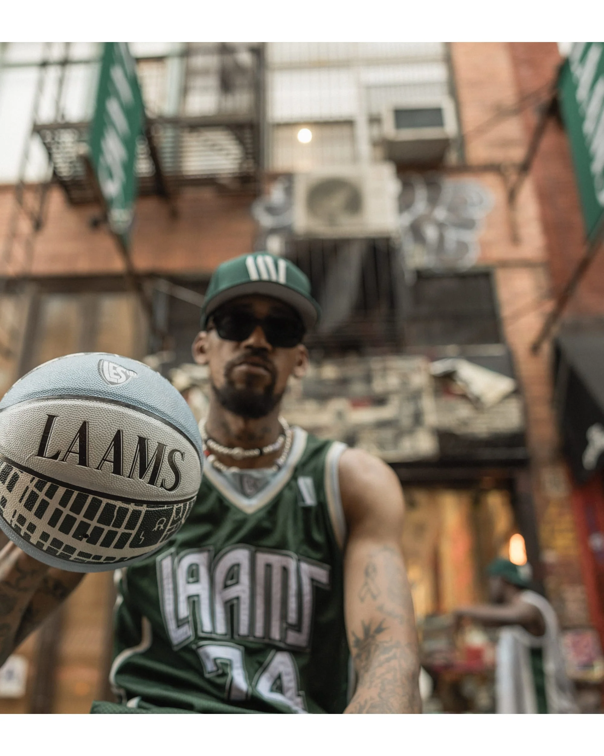 LAAMS Basketball Jersey - Green - Image 5