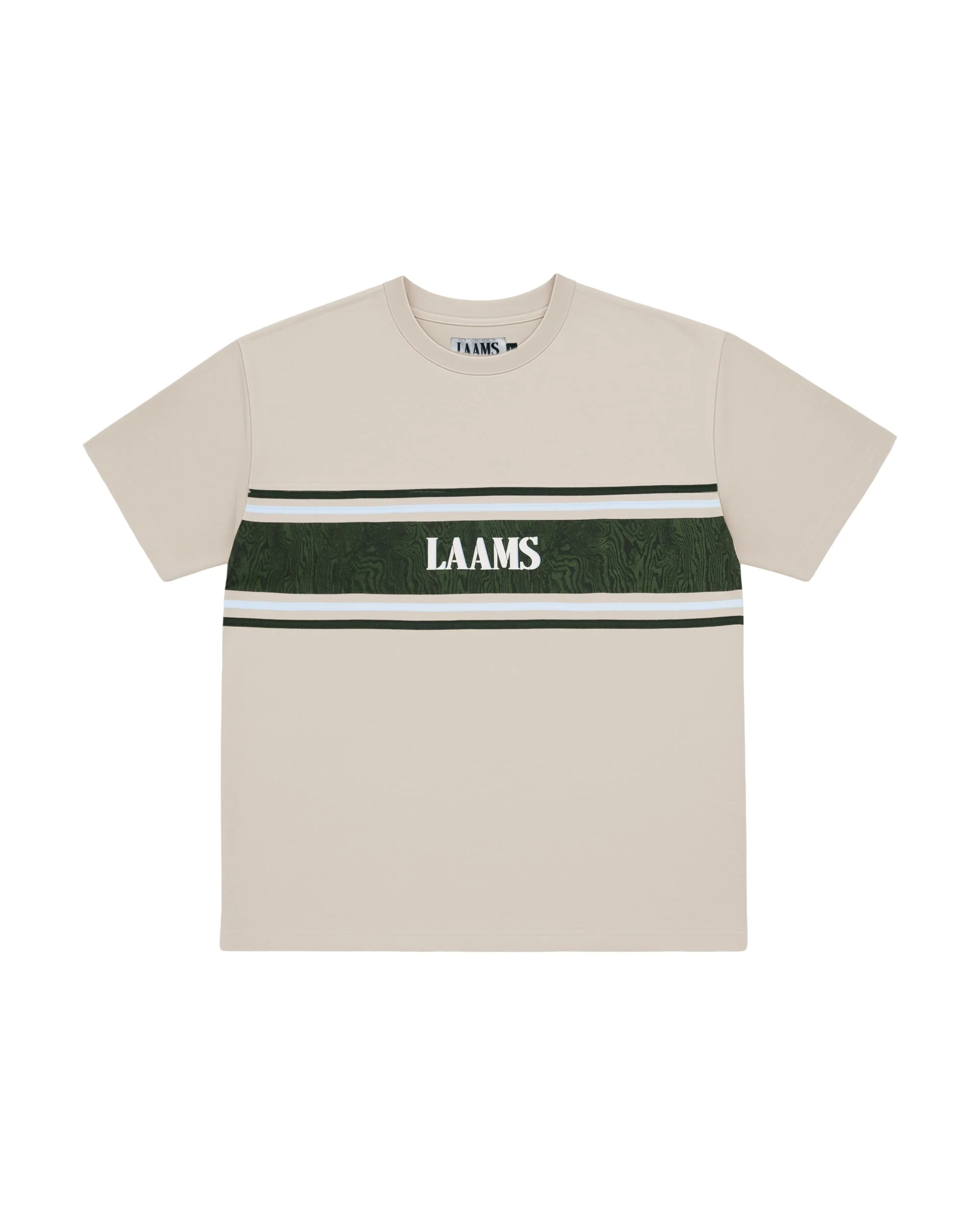 LAAMS Woodgrain Panel T-Shirt (Tan/Green)