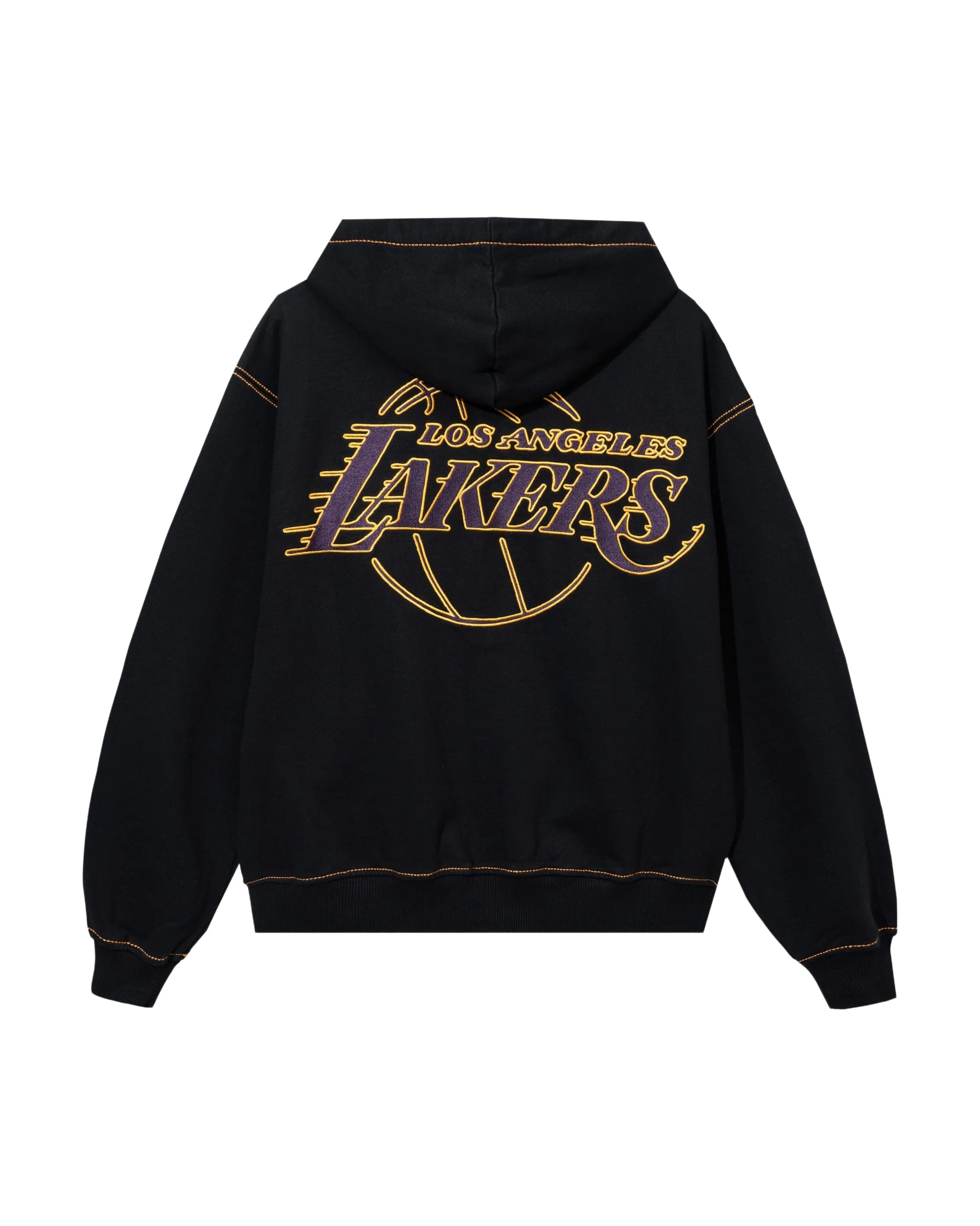 LAKERS CONTRAST STITCH ZIP BLACK/PURPLE - Image 2