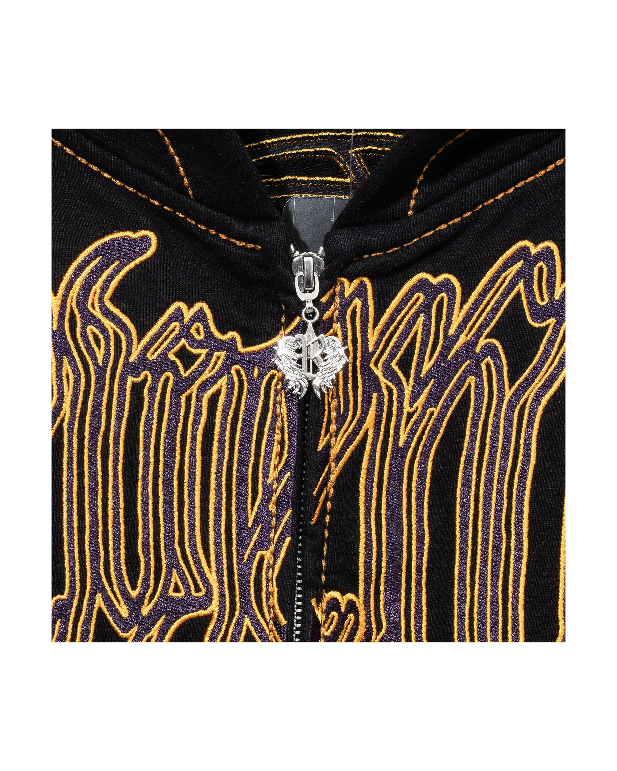 LAKERS CONTRAST STITCH ZIP BLACK/PURPLE - Image 4