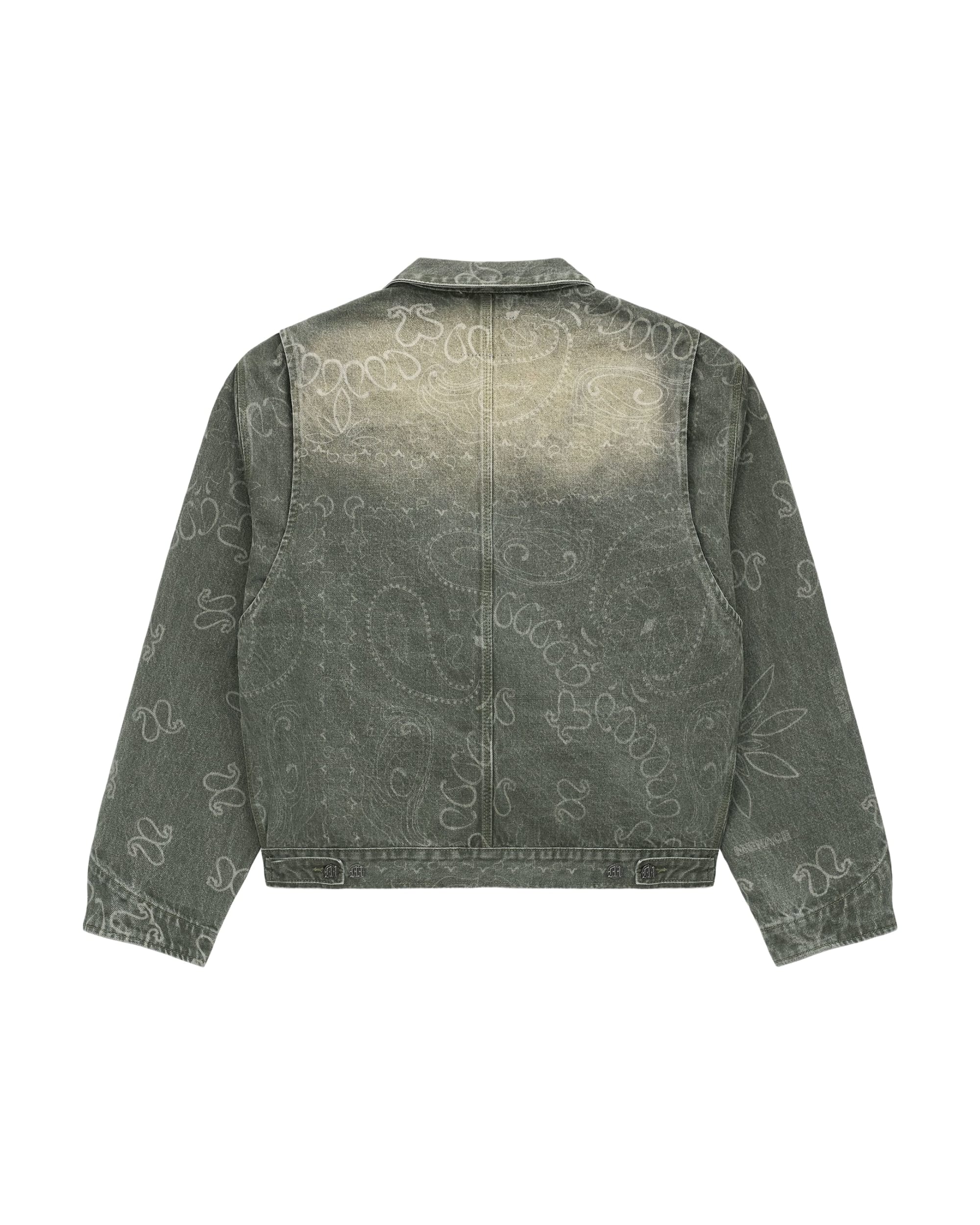 LASER ENGRAVED PAISLEY DENIM JACKET - Image 2