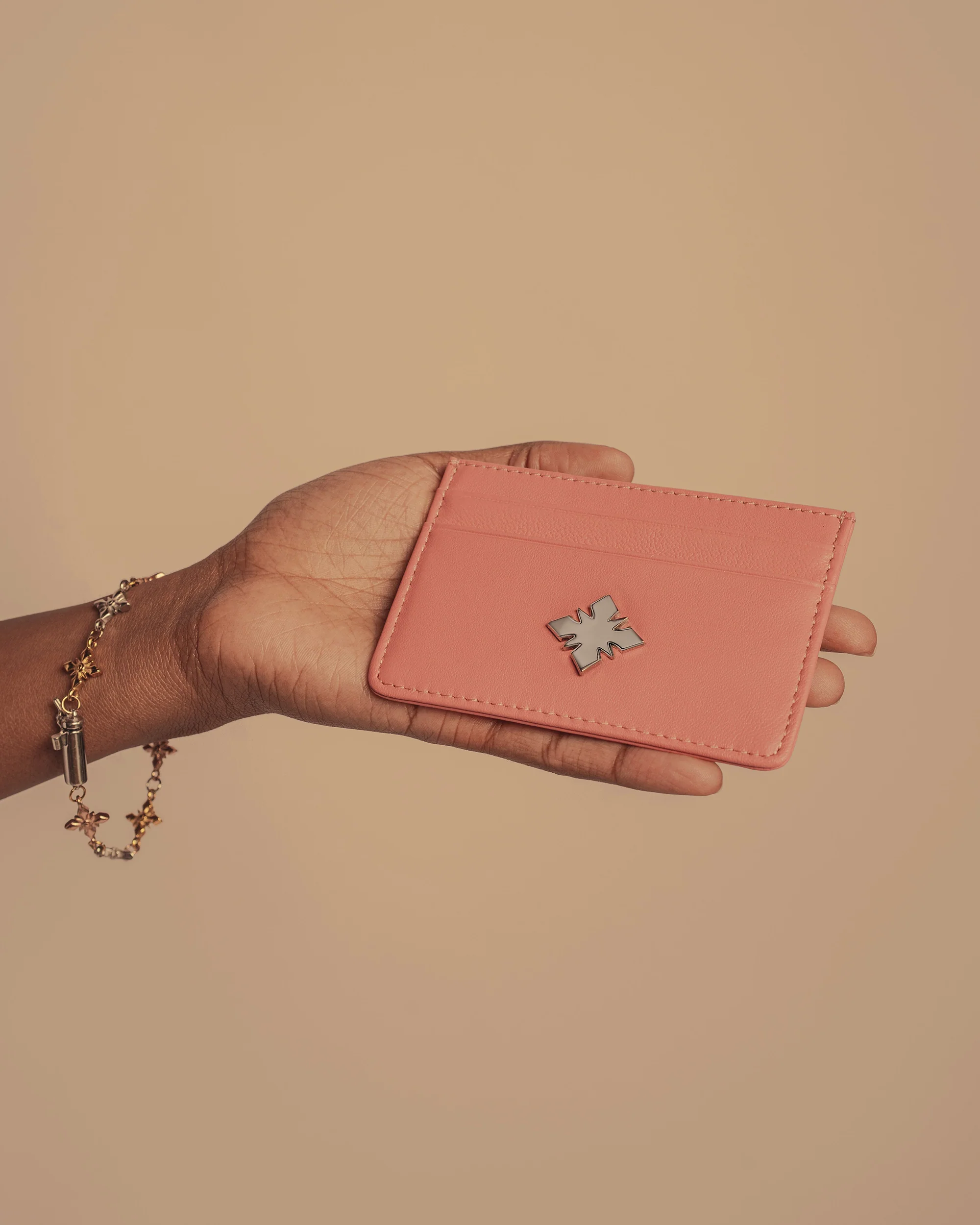 "Last Supper" Lambskin Cardholder (Pink) - Image 4