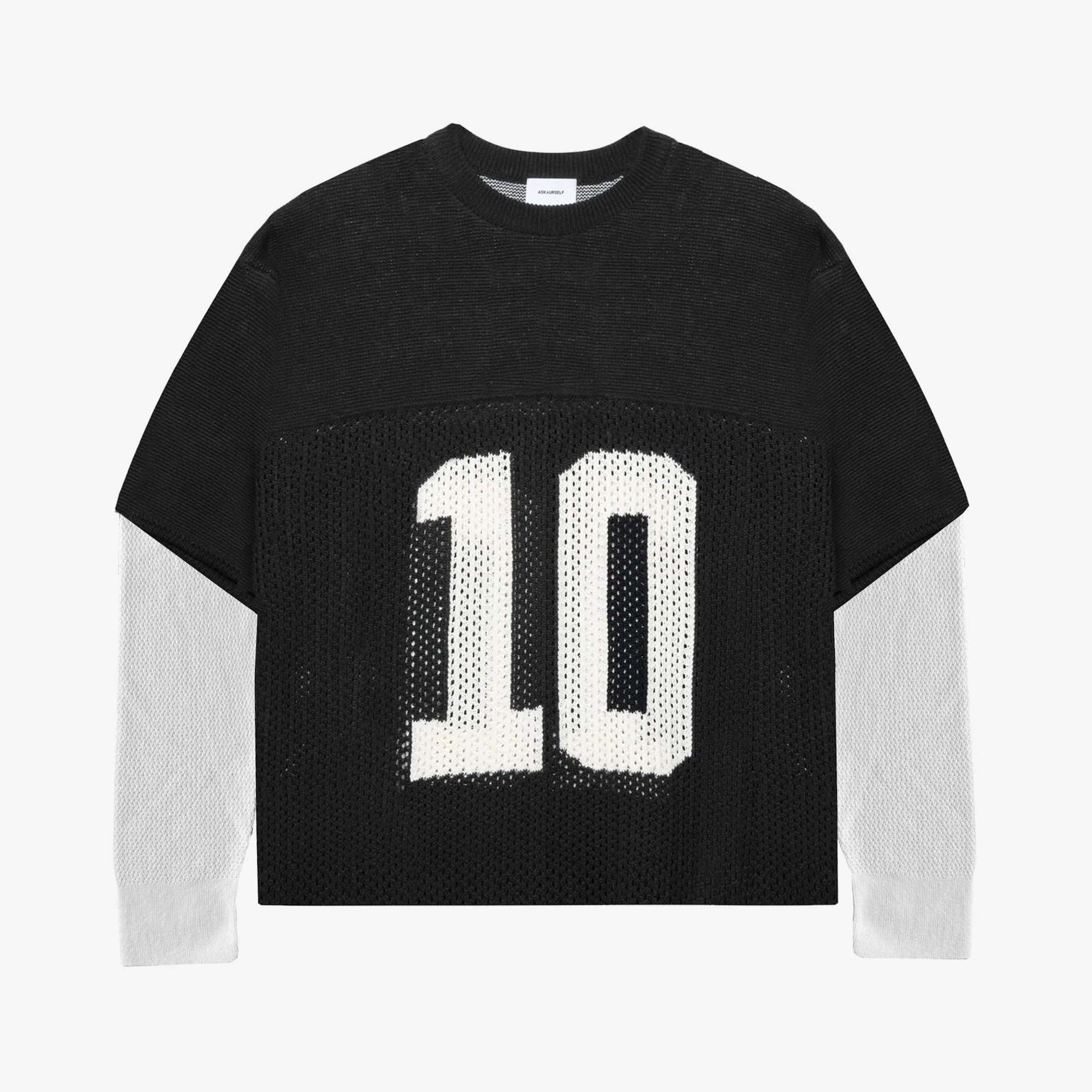 LAYERED KNIT MESH JERSEY - Image 5