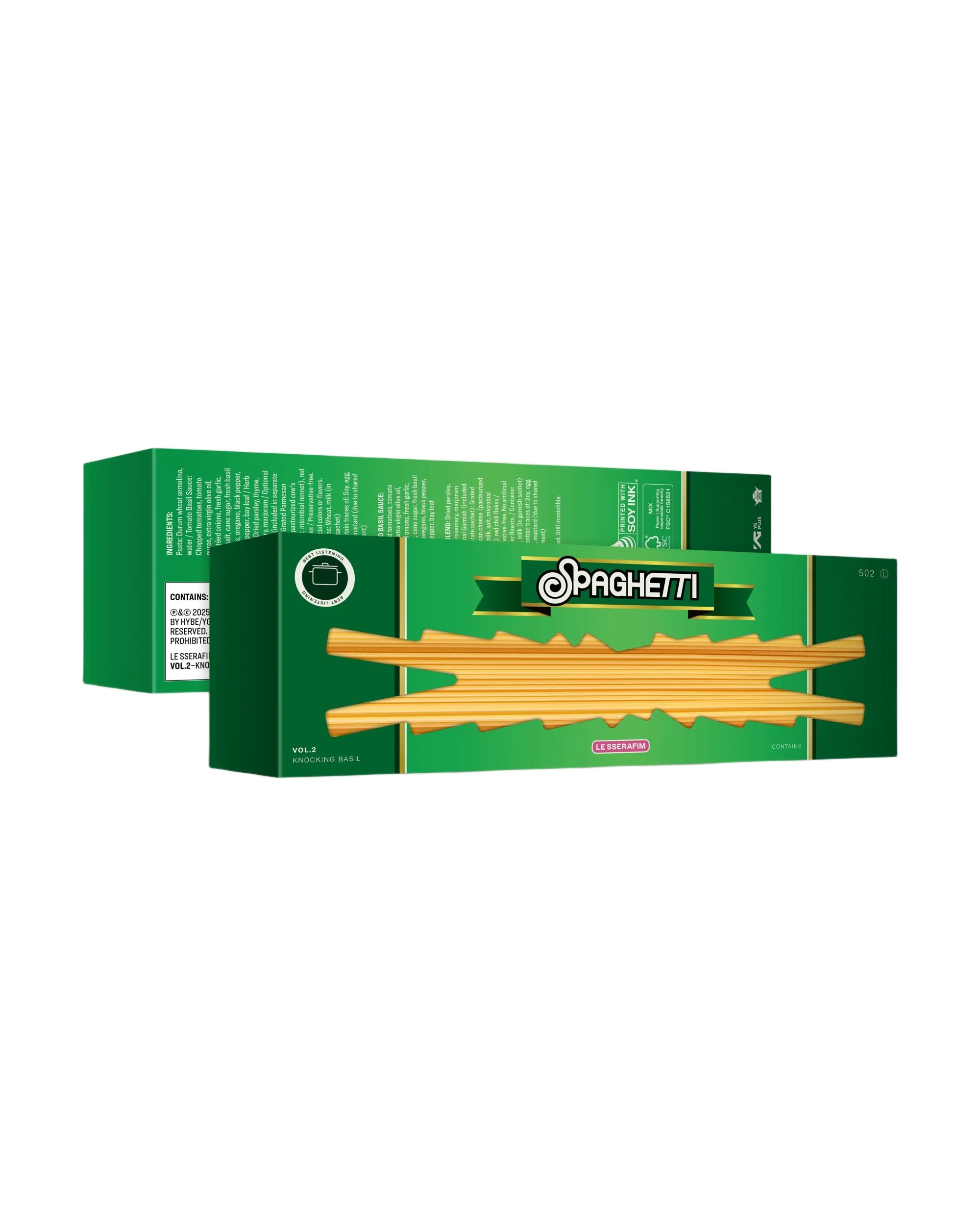LE SSERAFIM 1st Single Album 'SPAGHETTI' KNOCKING BASIL