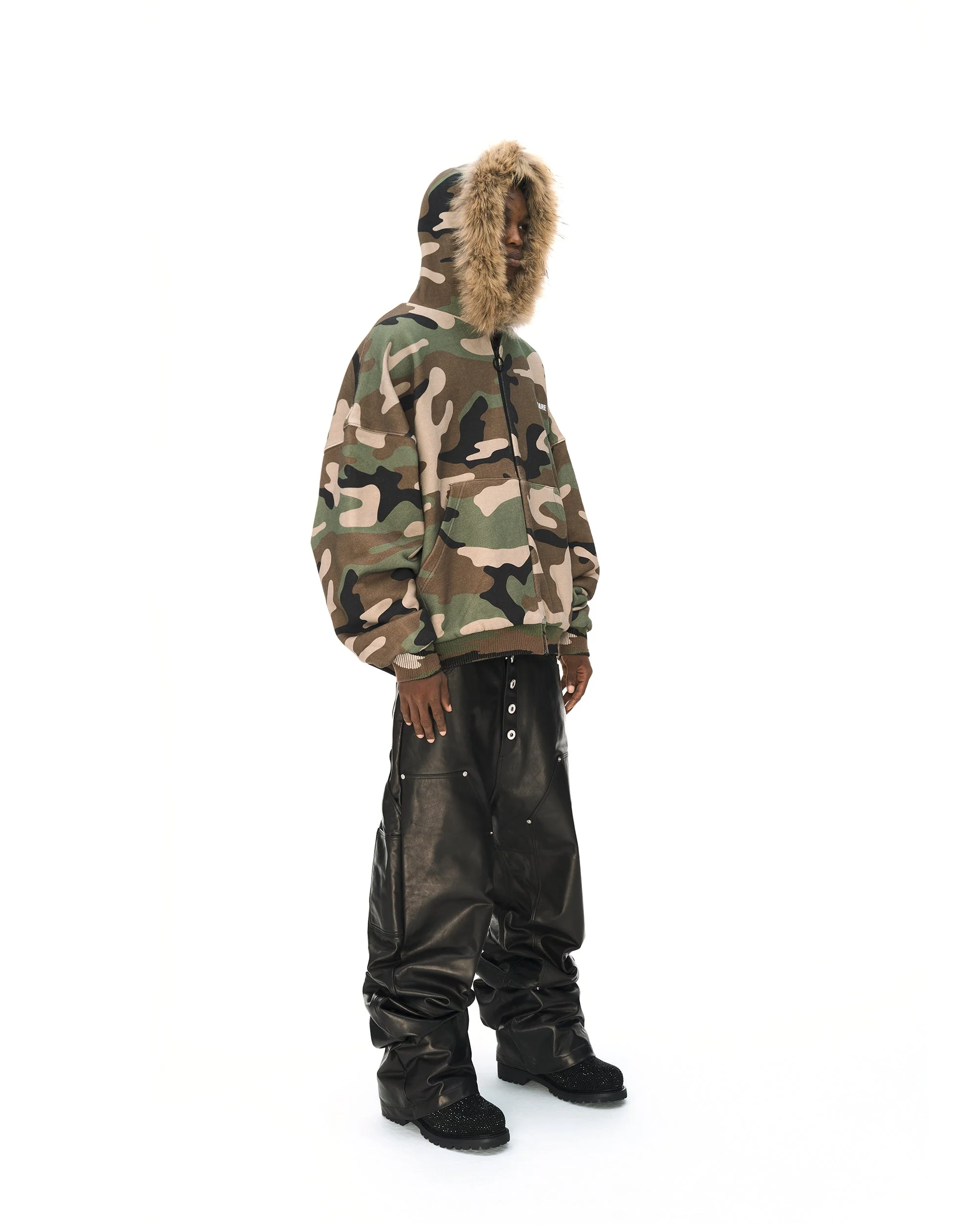 LEATHER BAGGY PANTS - Image 15