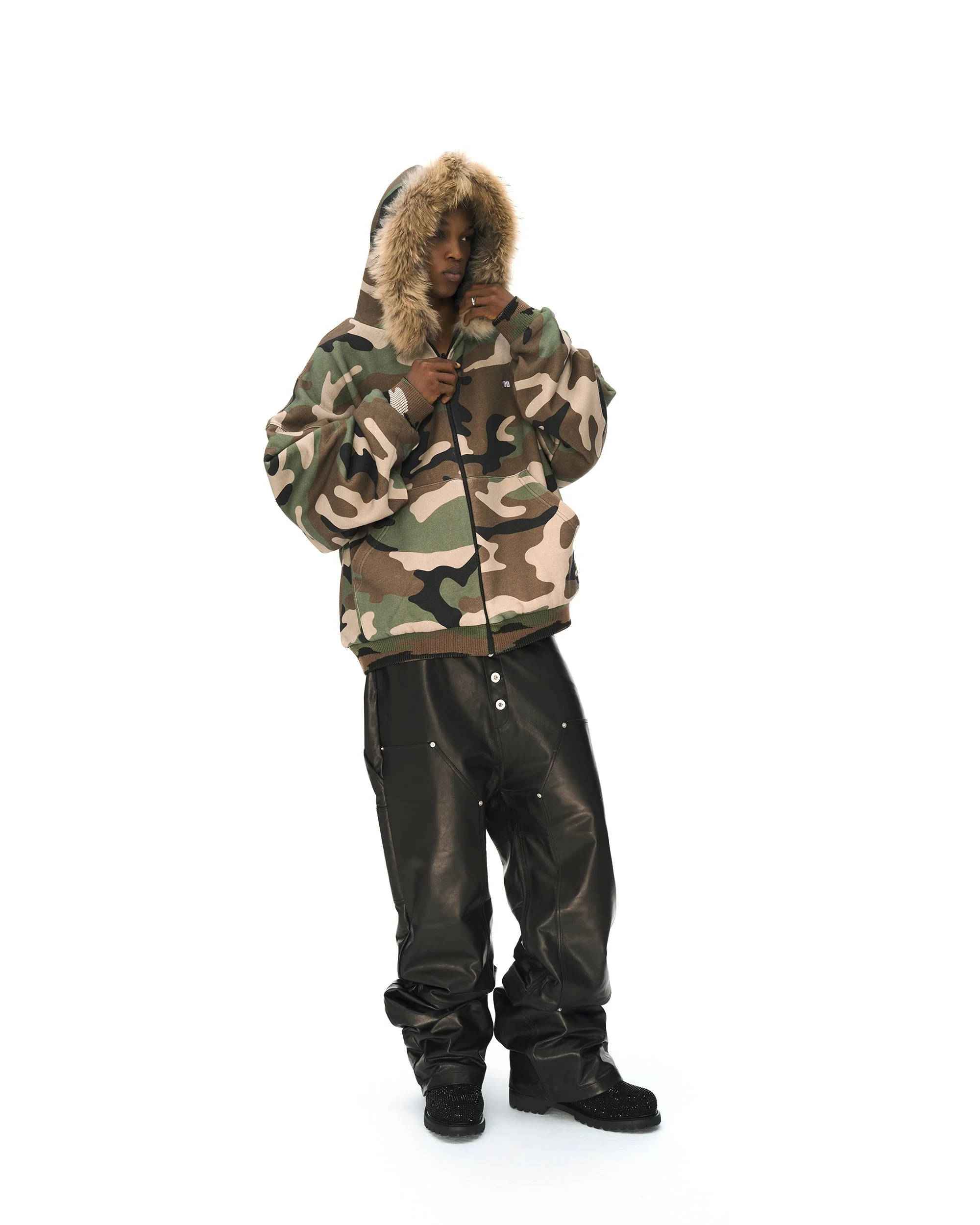 LEATHER BAGGY PANTS - Image 19