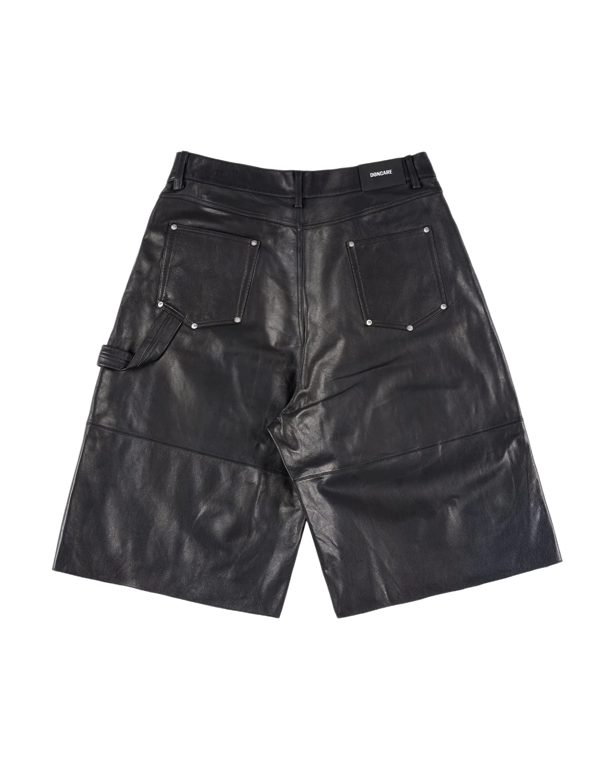 LEATHER BAGGY SHORTS - Image 14