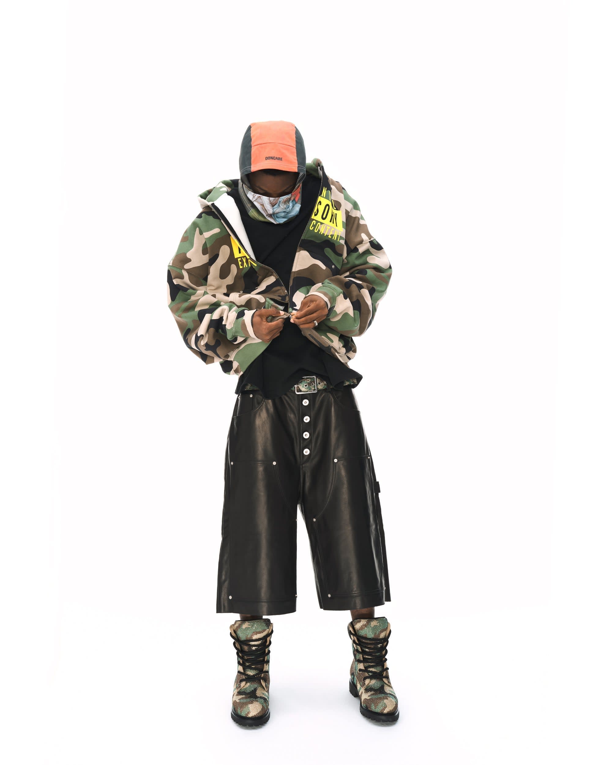 LEATHER BAGGY SHORTS - Image 19
