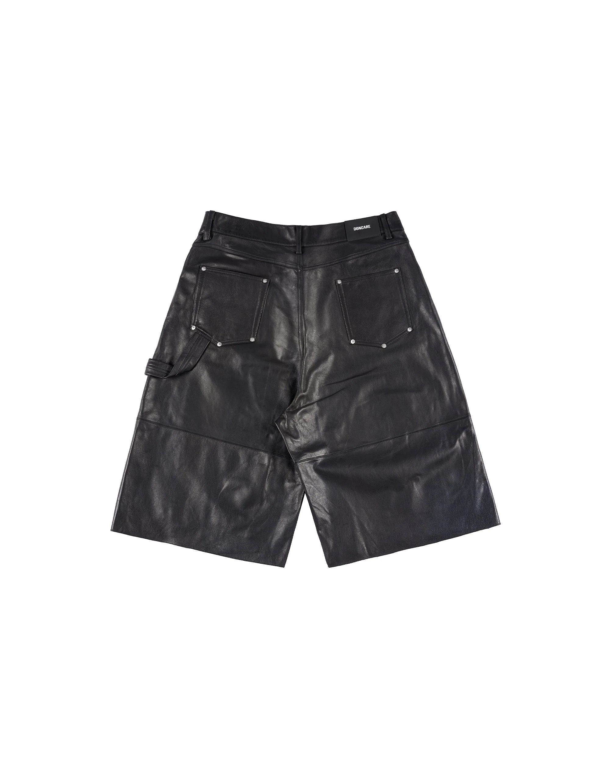 LEATHER BAGGY SHORTS - Image 23