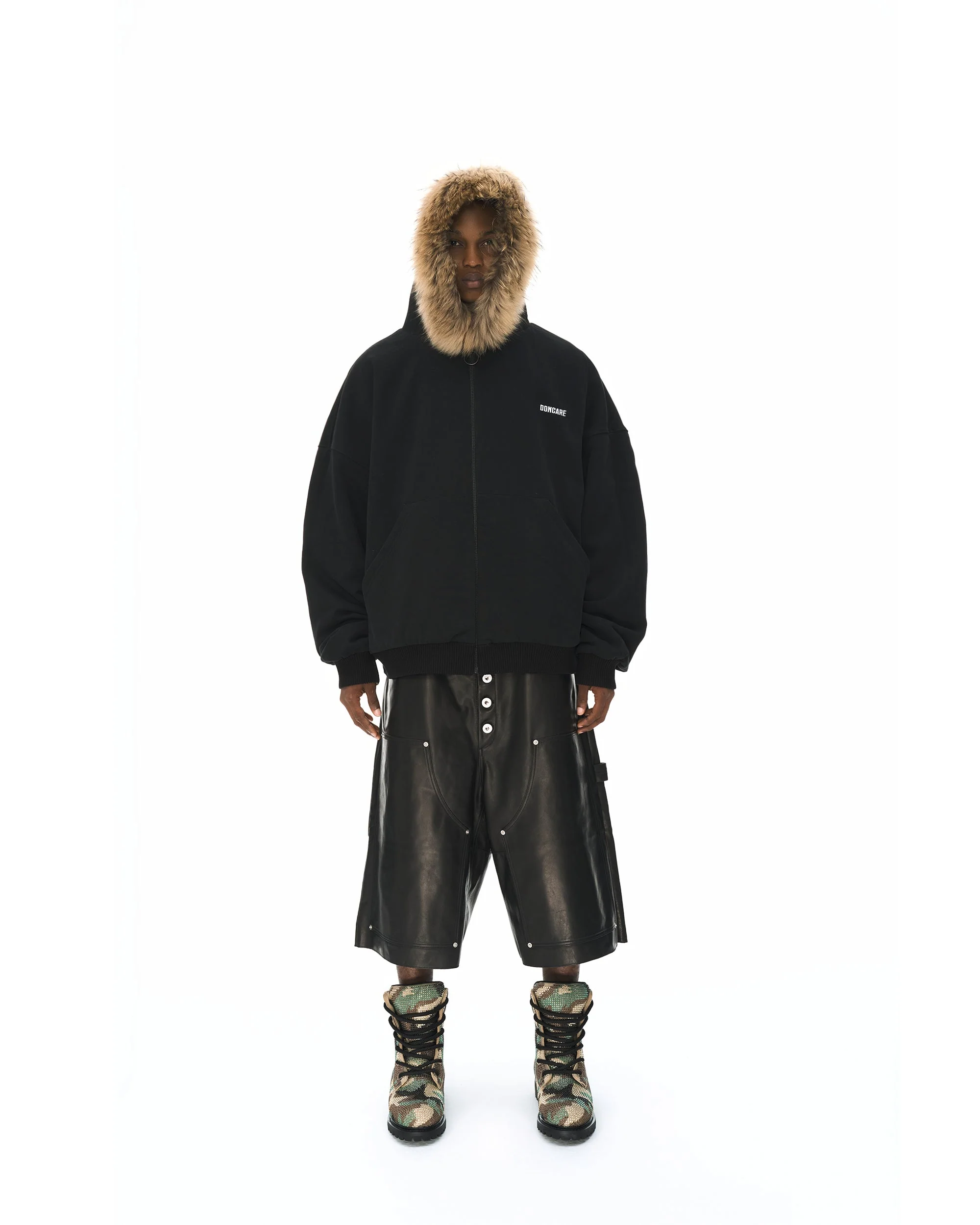 LEATHER BAGGY SHORTS - Image 27