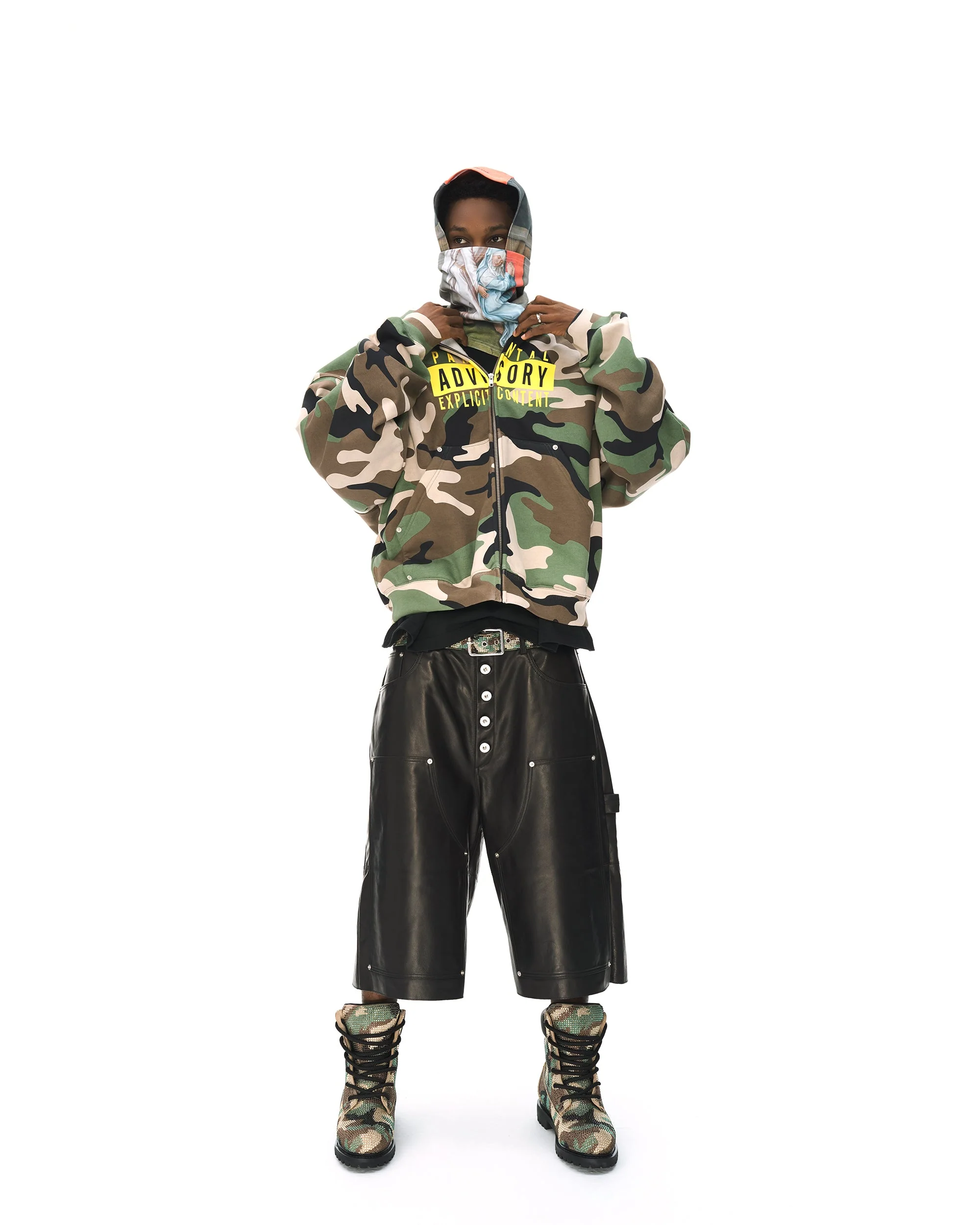 LEATHER BAGGY SHORTS - Image 31