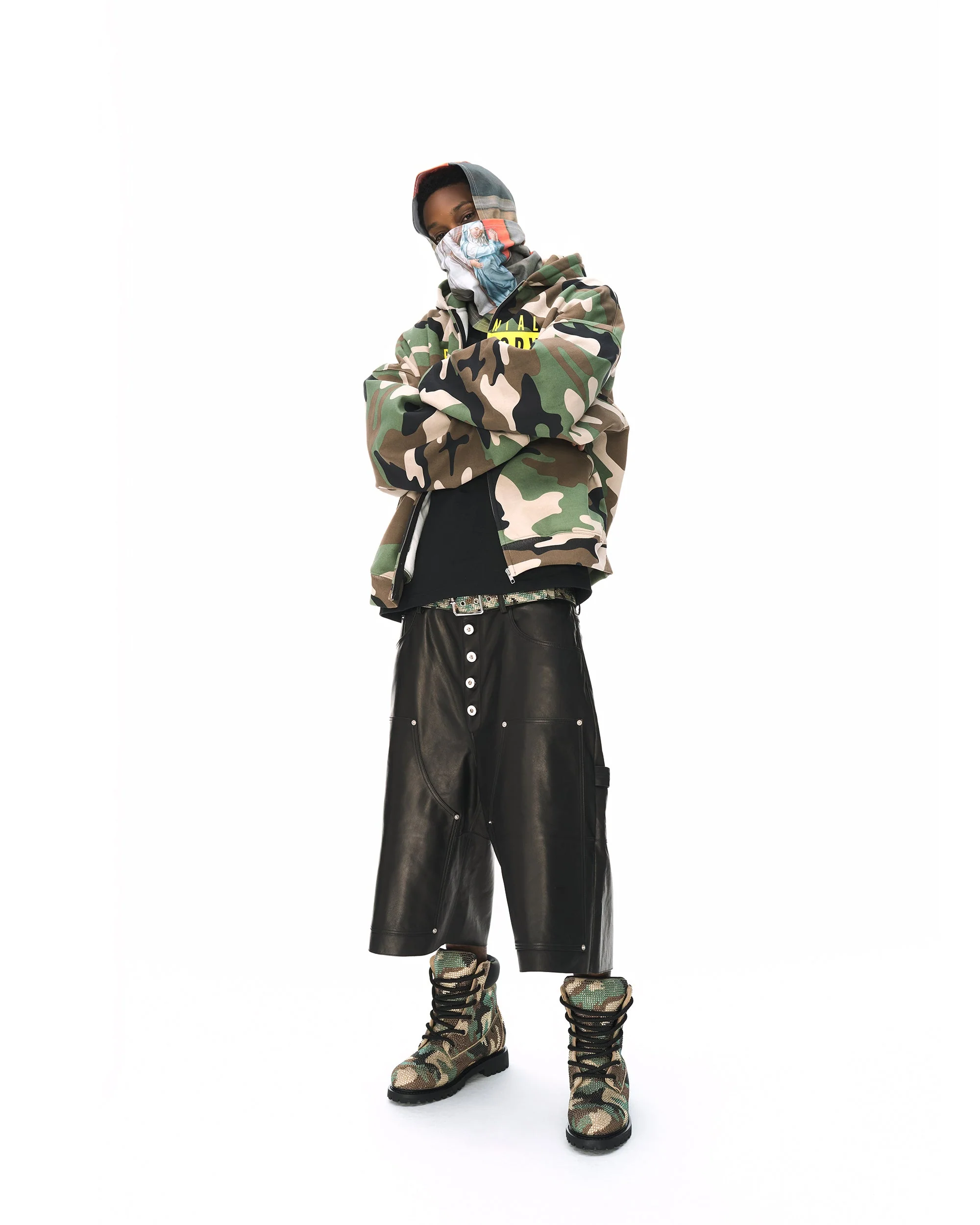 LEATHER BAGGY SHORTS - Image 34