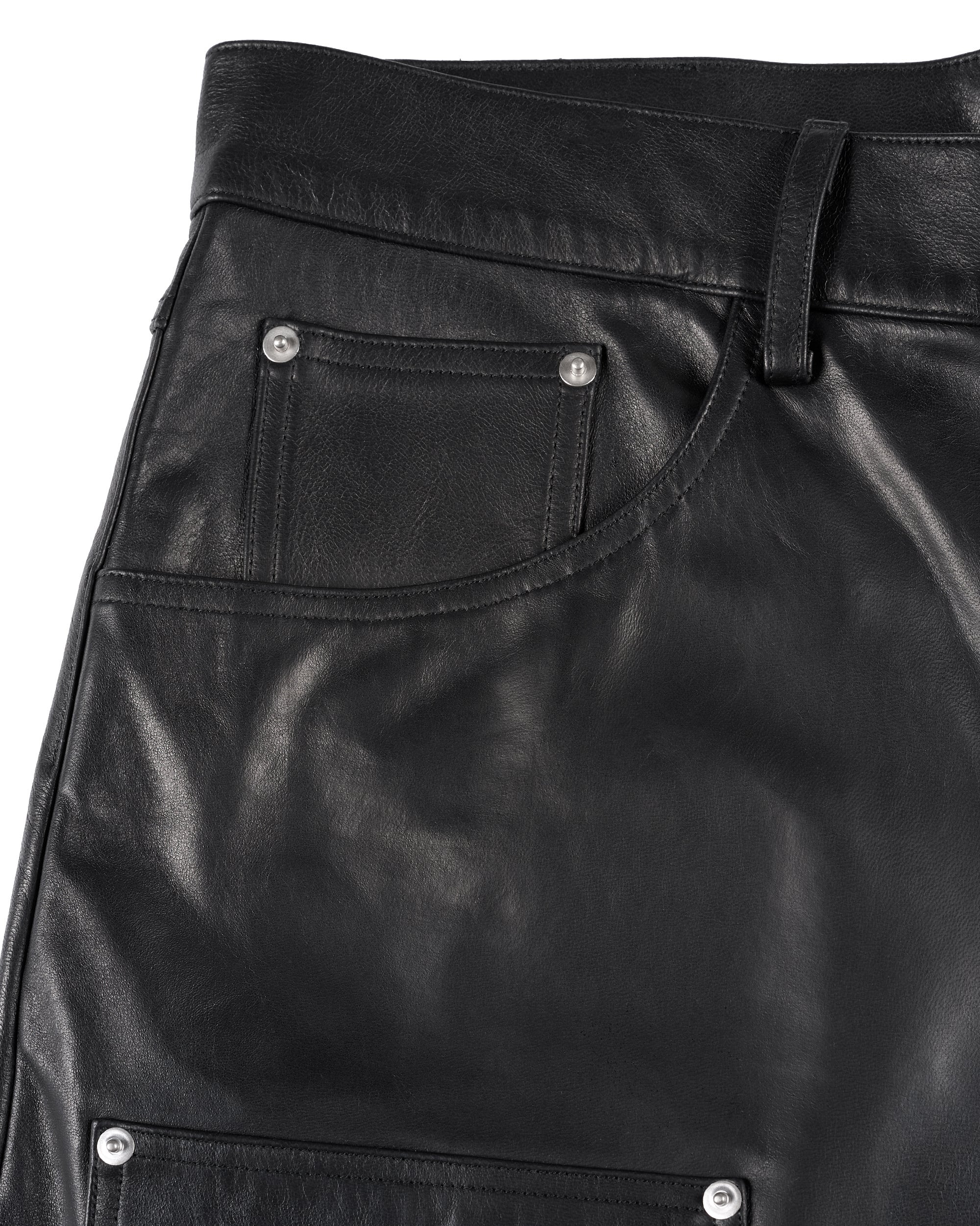 LEATHER BAGGY SHORTS - Image 39