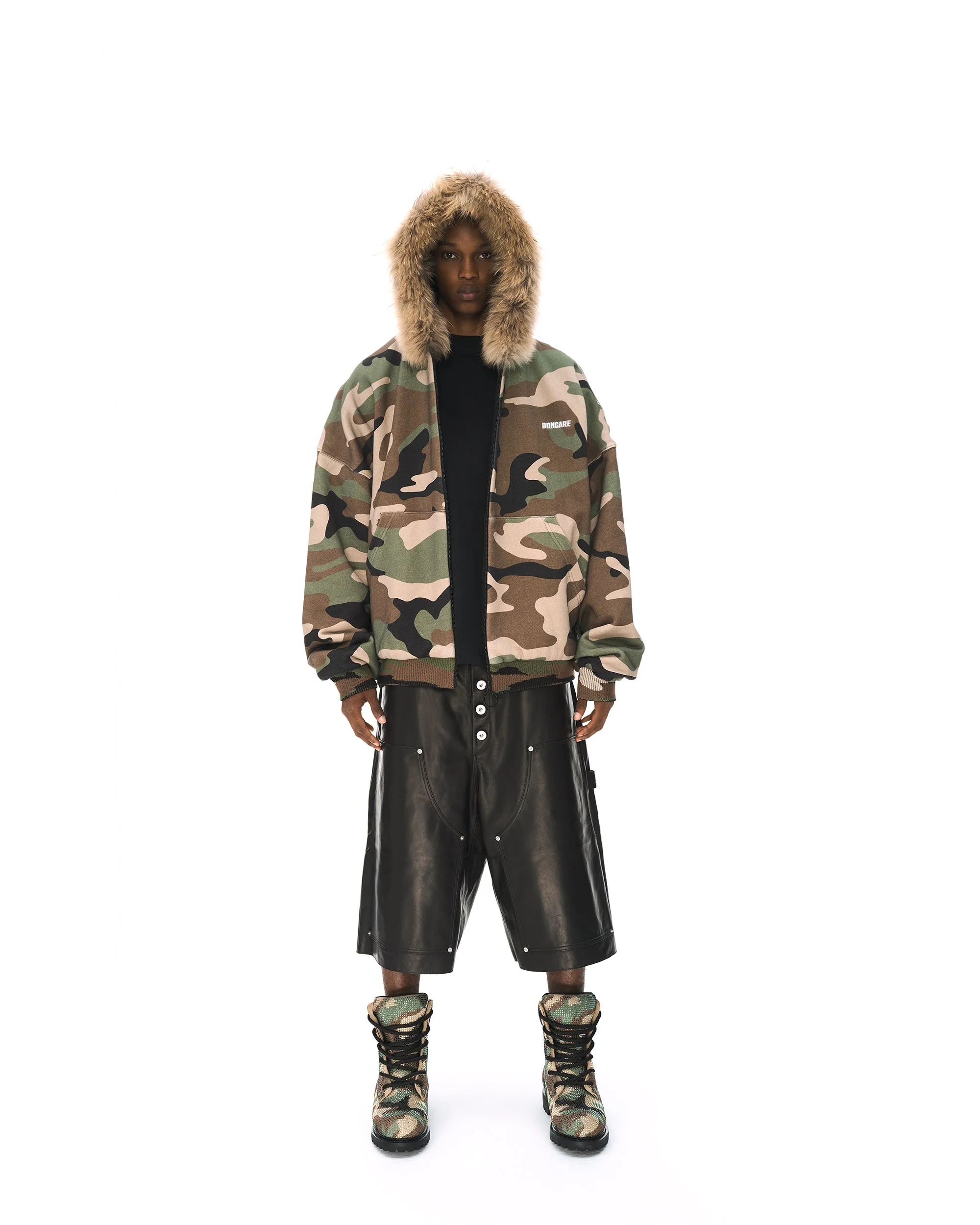 LEATHER BAGGY SHORTS - Image 42