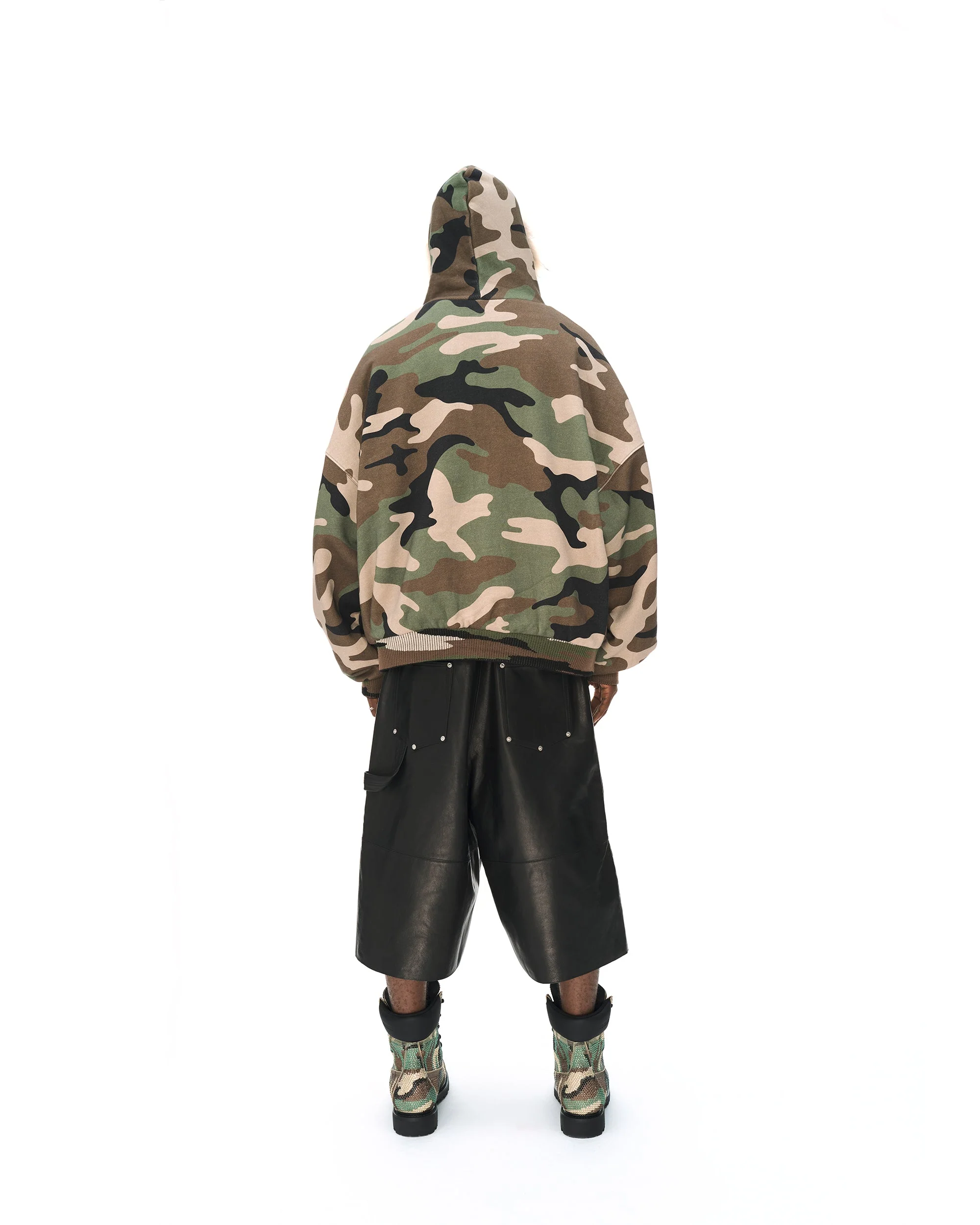 LEATHER BAGGY SHORTS - Image 43