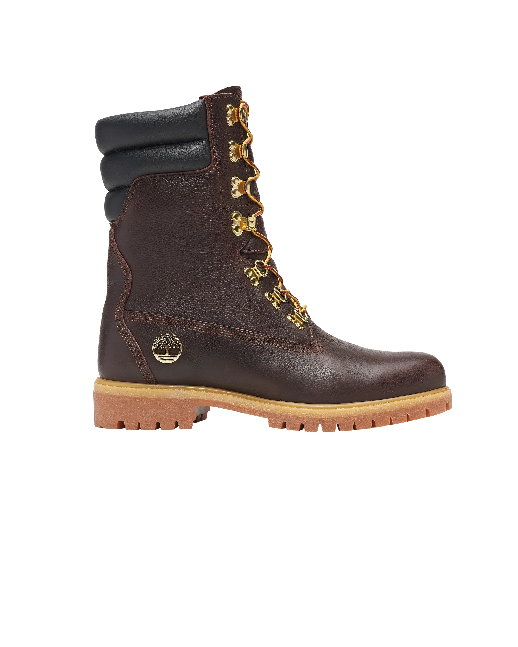 LEATHER ESPRESSO TALL LACE UP WATERPROOF BOOT