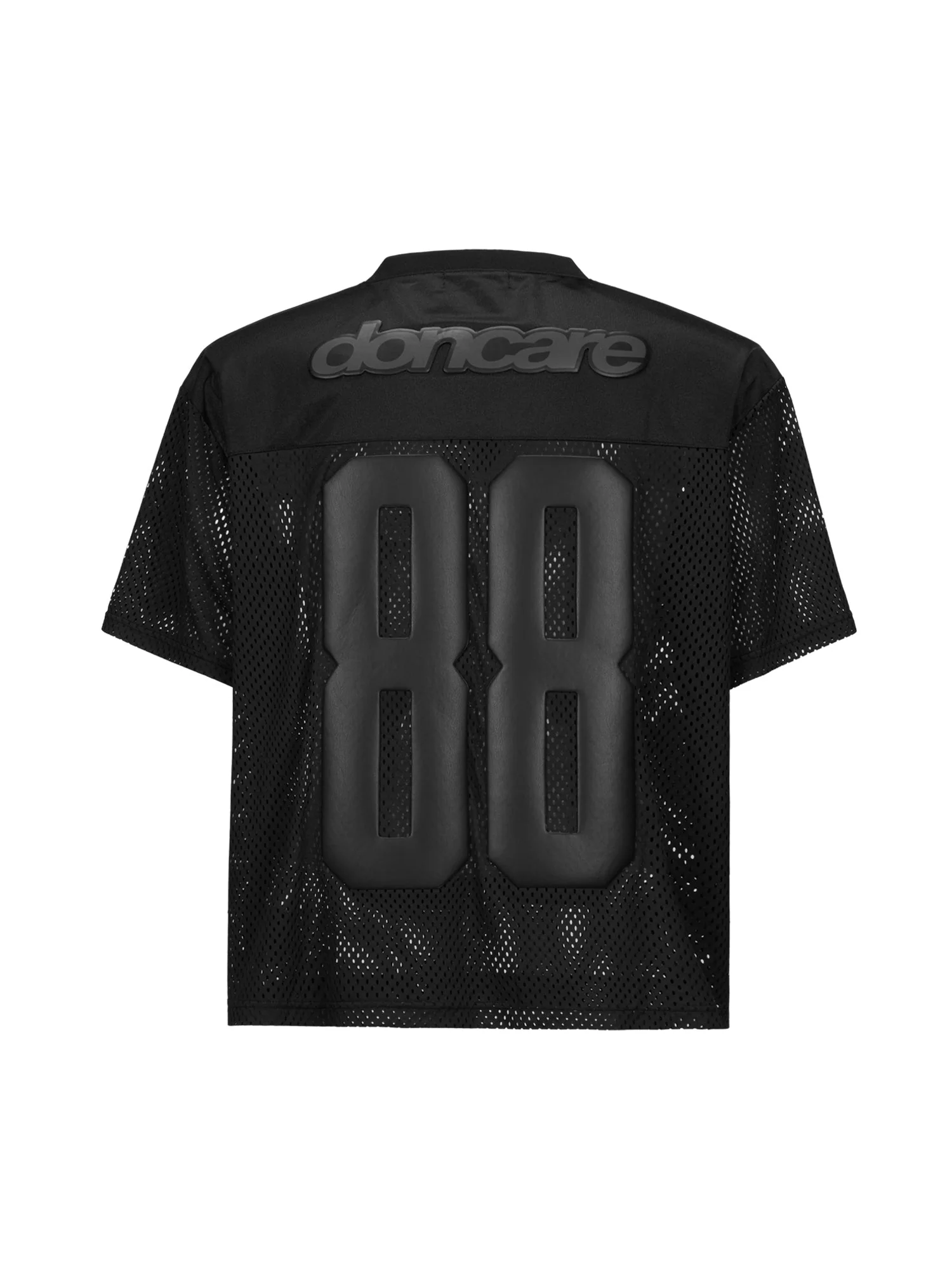 LEATHER FOOTBALL JERSEY - BLACK - Image 15