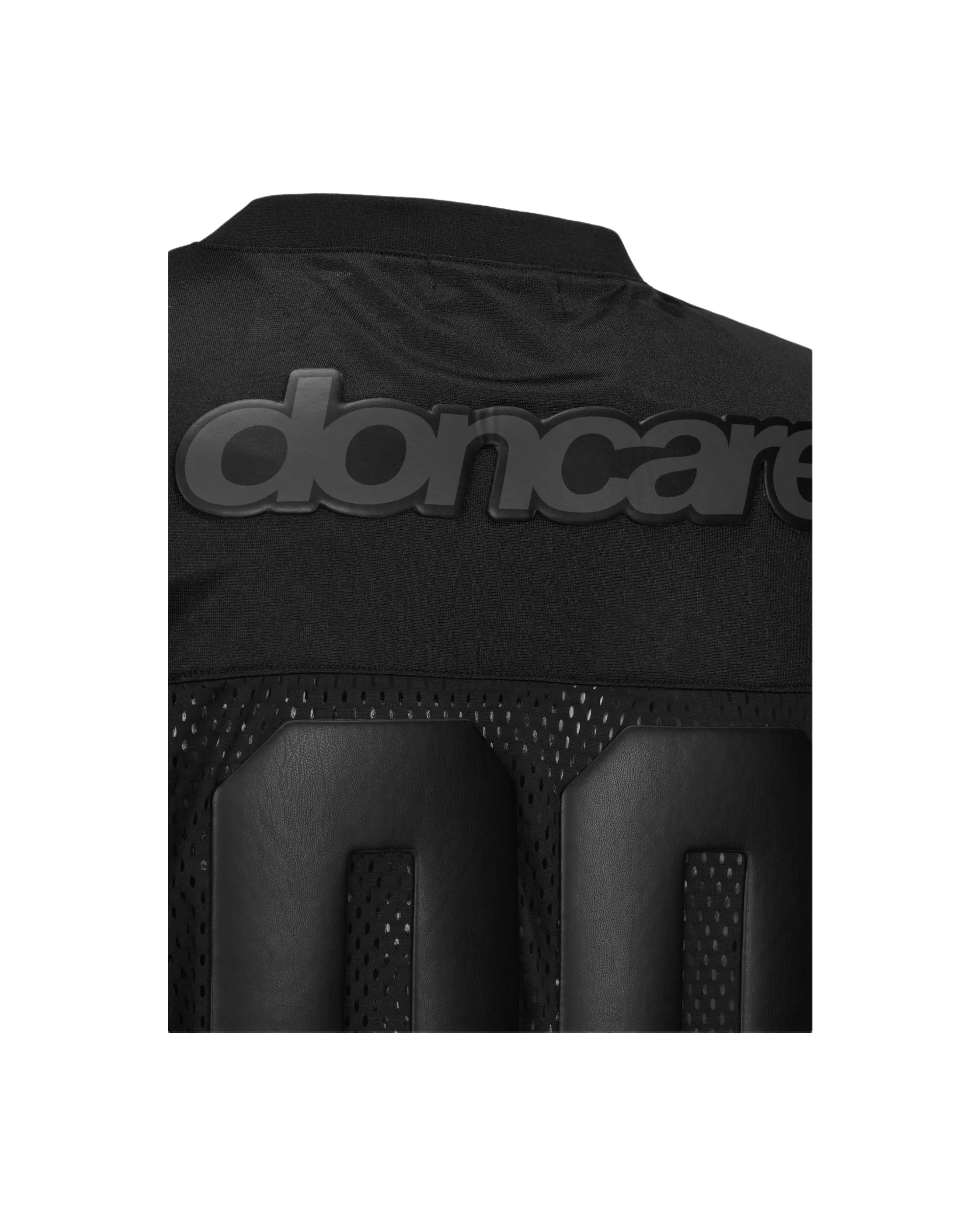 LEATHER FOOTBALL JERSEY - BLACK - Image 3