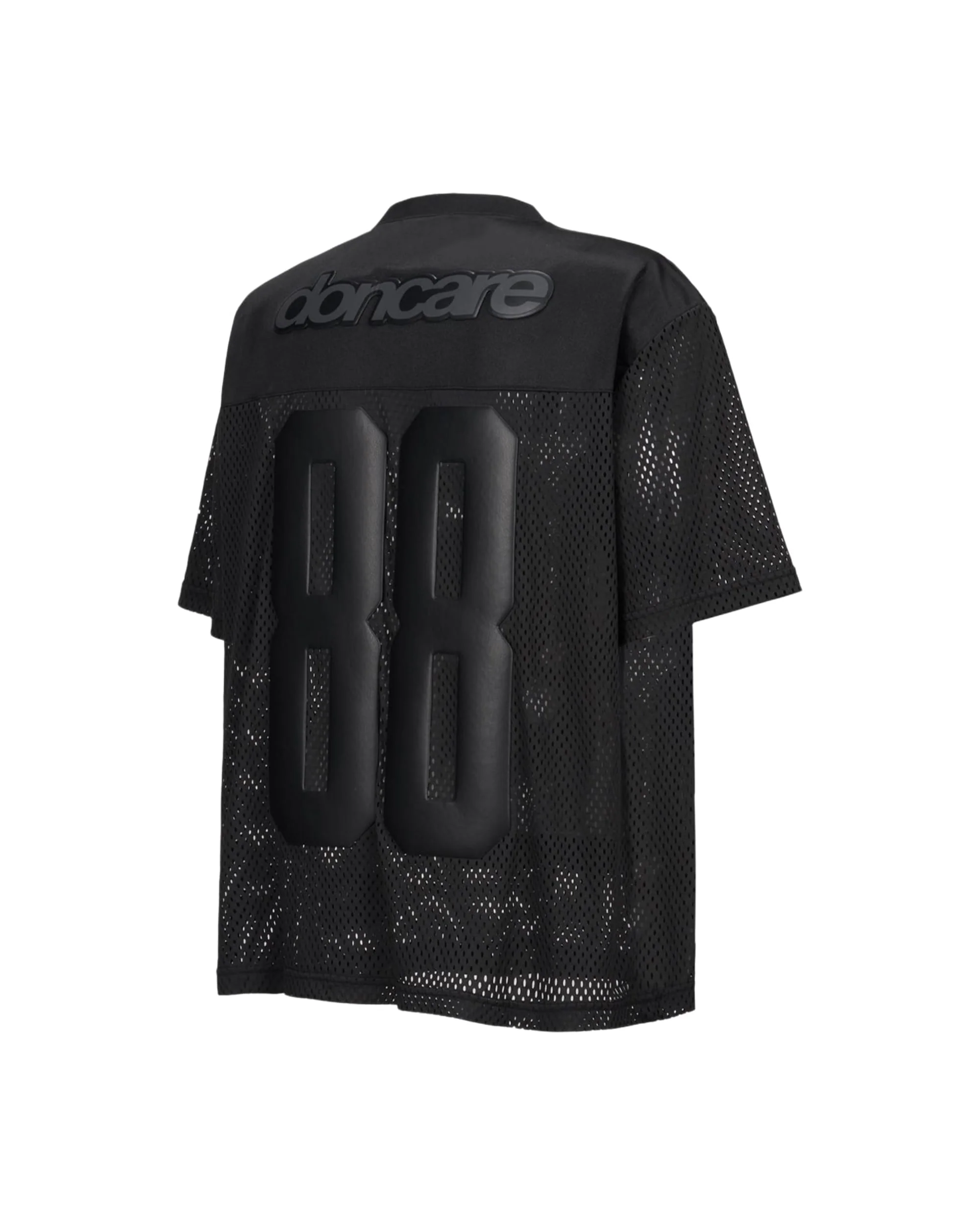 LEATHER FOOTBALL JERSEY - BLACK - Image 7